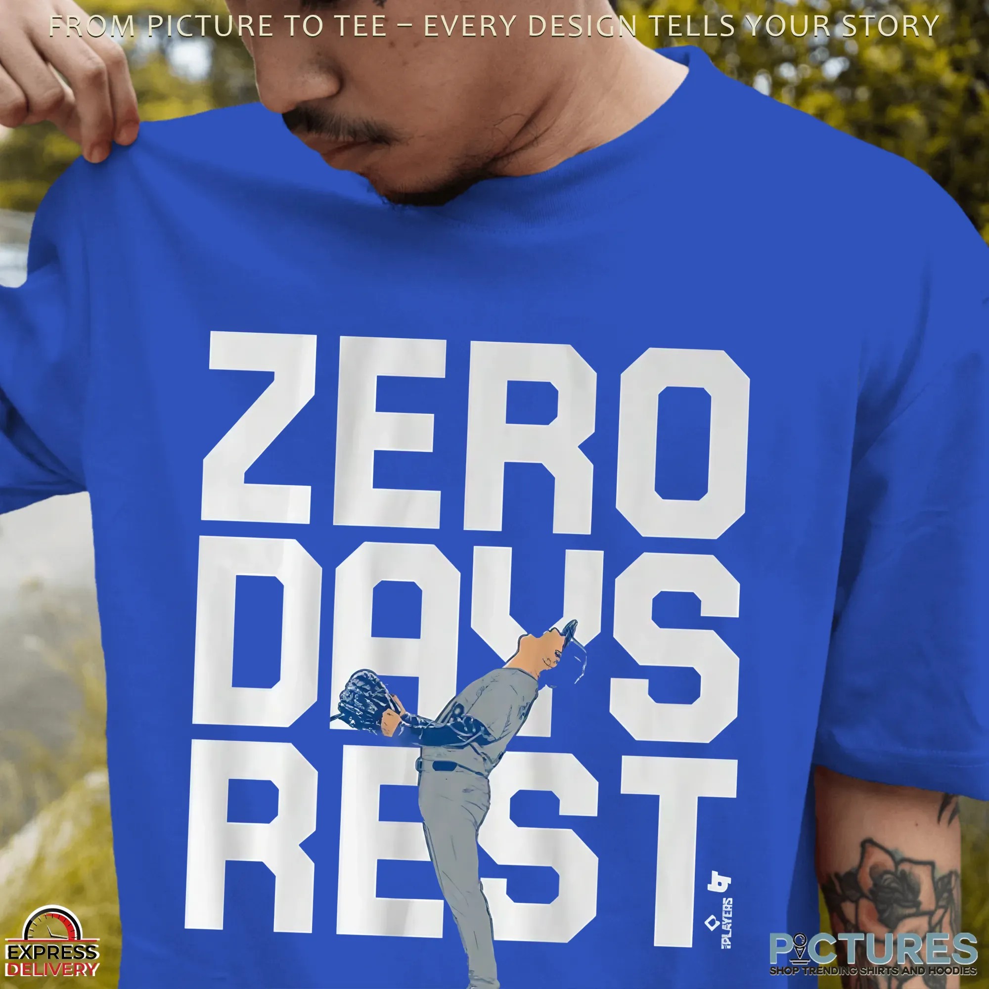 LA Dodgers Yoshinobu Yamamoto Zero Days Rest T Shirt