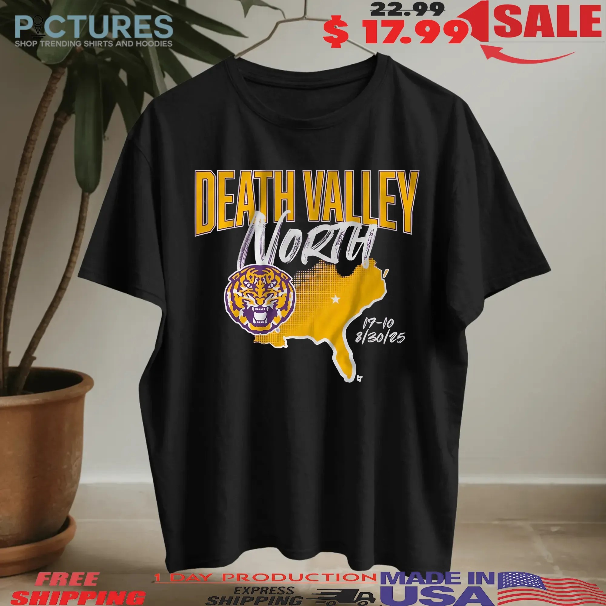 LSU Tiger Football Death Valley North 2025 T Shirt