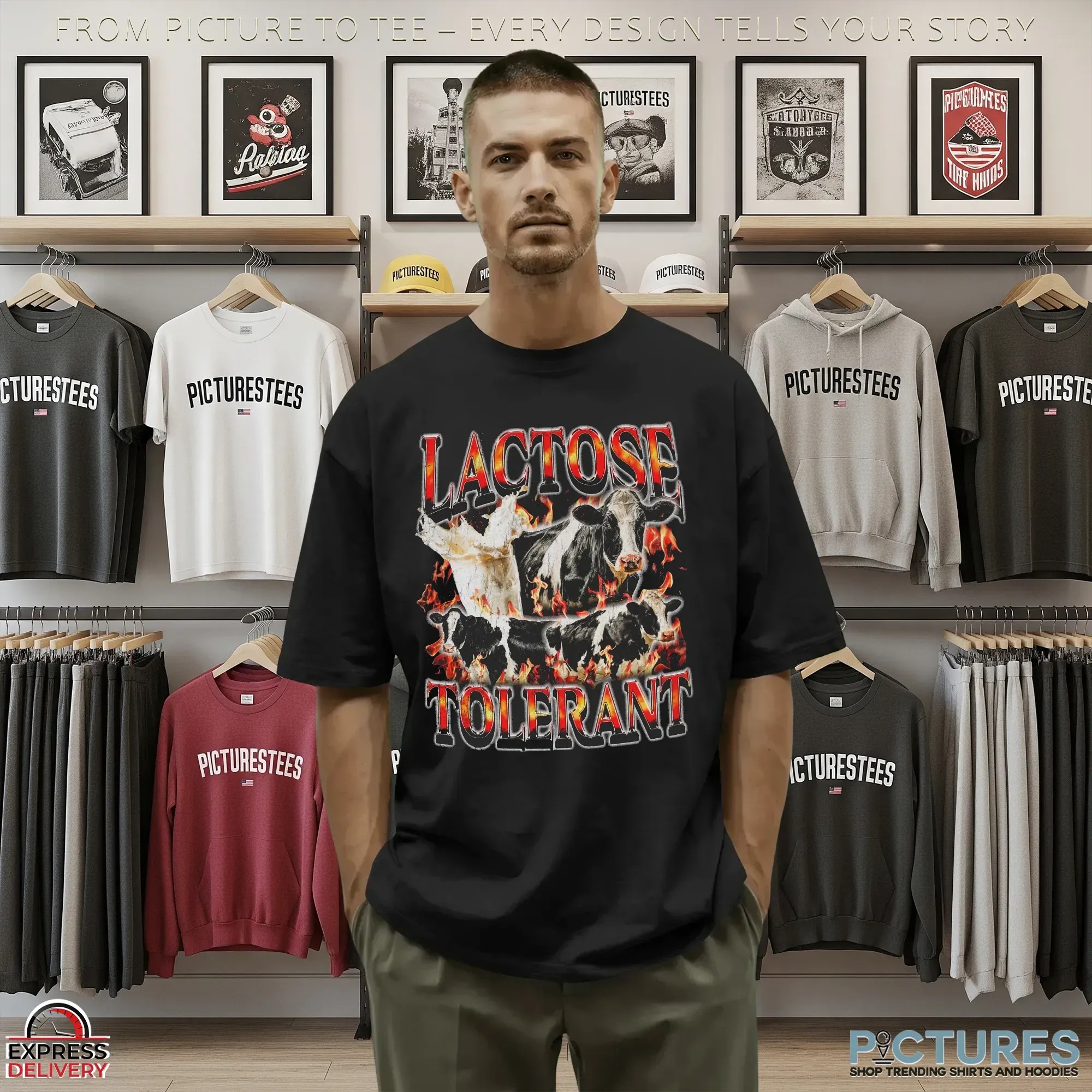 Lactose Tolerant Cows Bootleg T Shirt