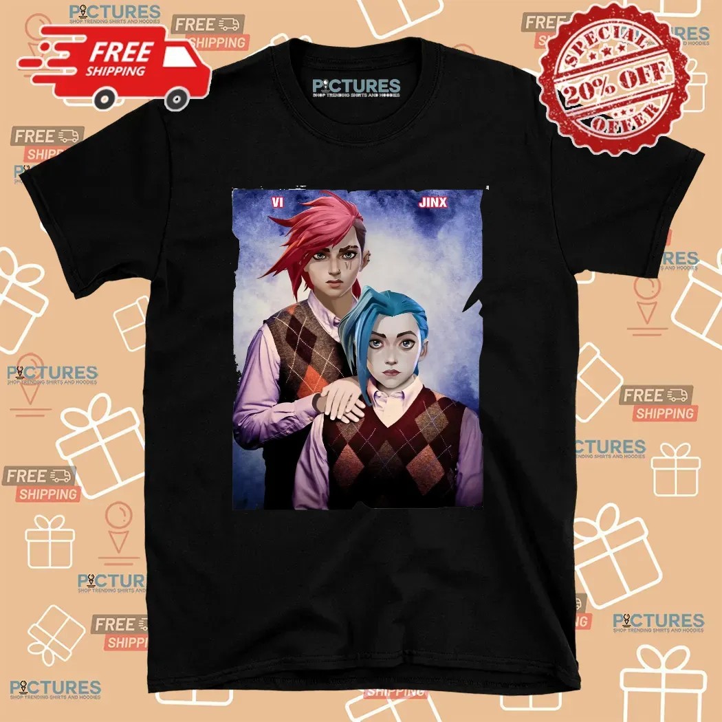 League Of Legends Arcane Vi X Jinx Step Brothers T Shirt
