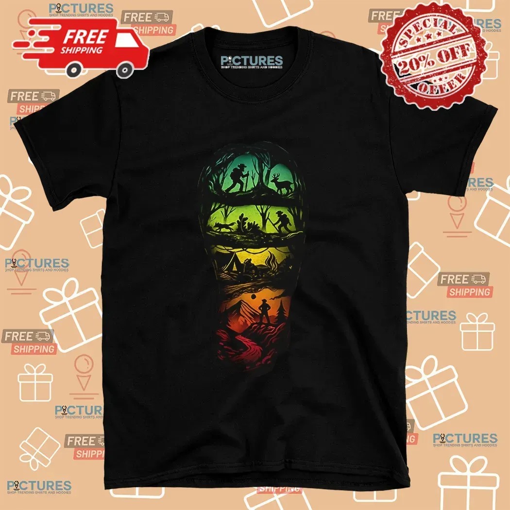 Leave A Trail Go On A Hike Camp In A Tent See A Beautiful Sunset In The Mountains Graphic T Shirt
