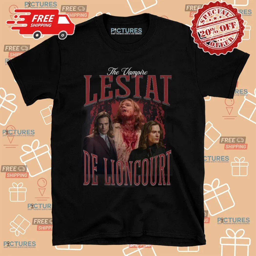 Lestat de Lioncourt Interview with a Vampire Horror Readers Vintage Bootleg T Shirt