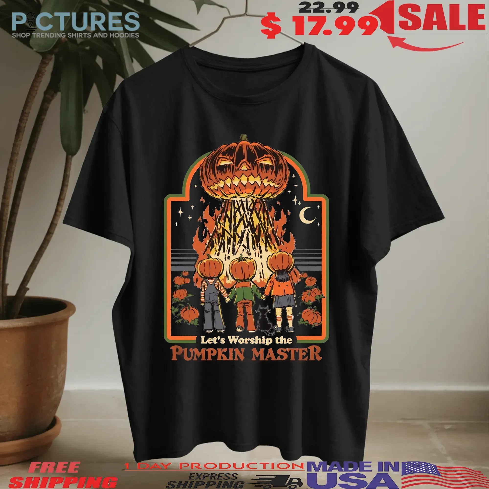 Let's Worship The Pumpkin Master Halloween T Shirt