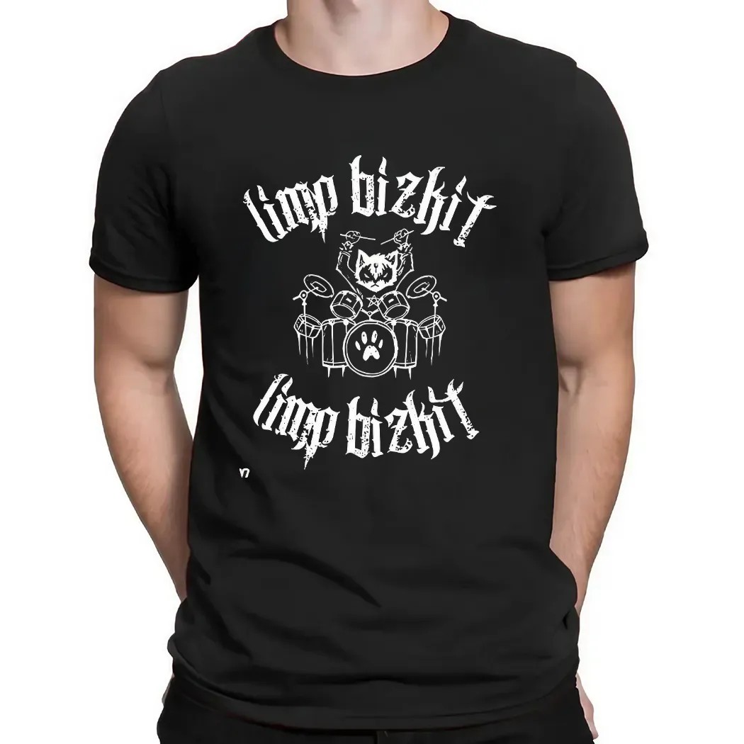 Limp Bizkit Evil Cat Drummer T Shirt