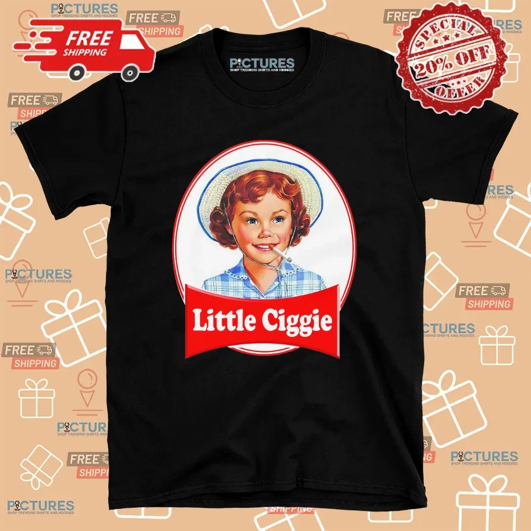 Little Ciggie Retro Parody T Shirt
