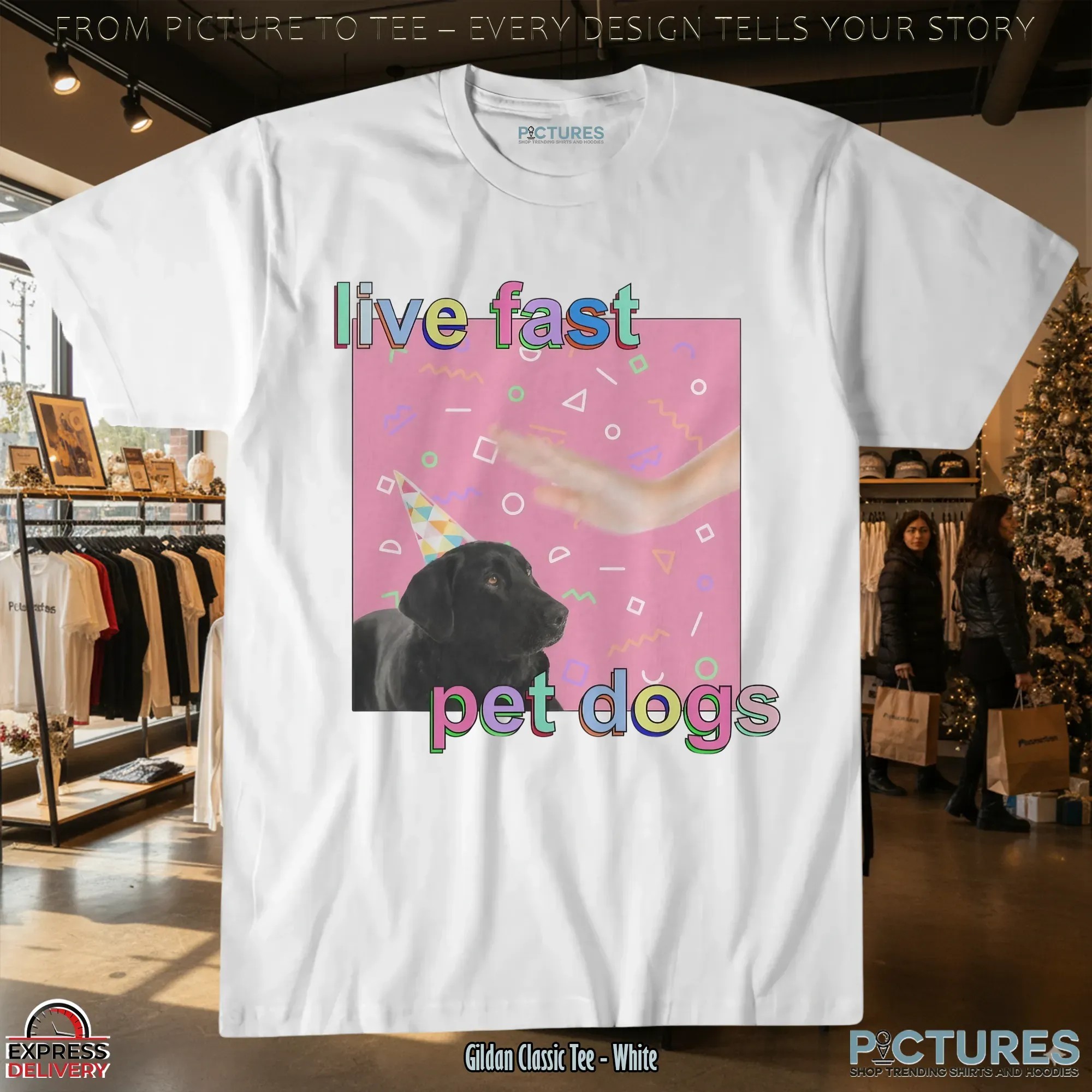 Live Fast Pet Dogs T Shirt