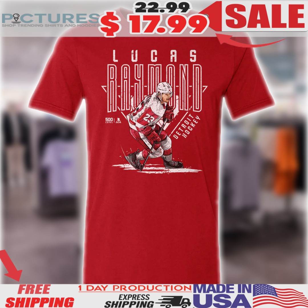 Lucas Raymond Detroit Red Wings Hockey Player Name Shirt