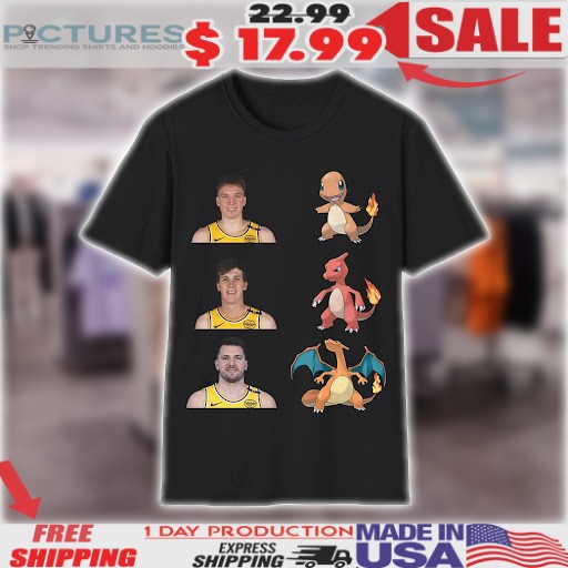 Luka Doncic Lakers Charmander Evolution Meme Shirt