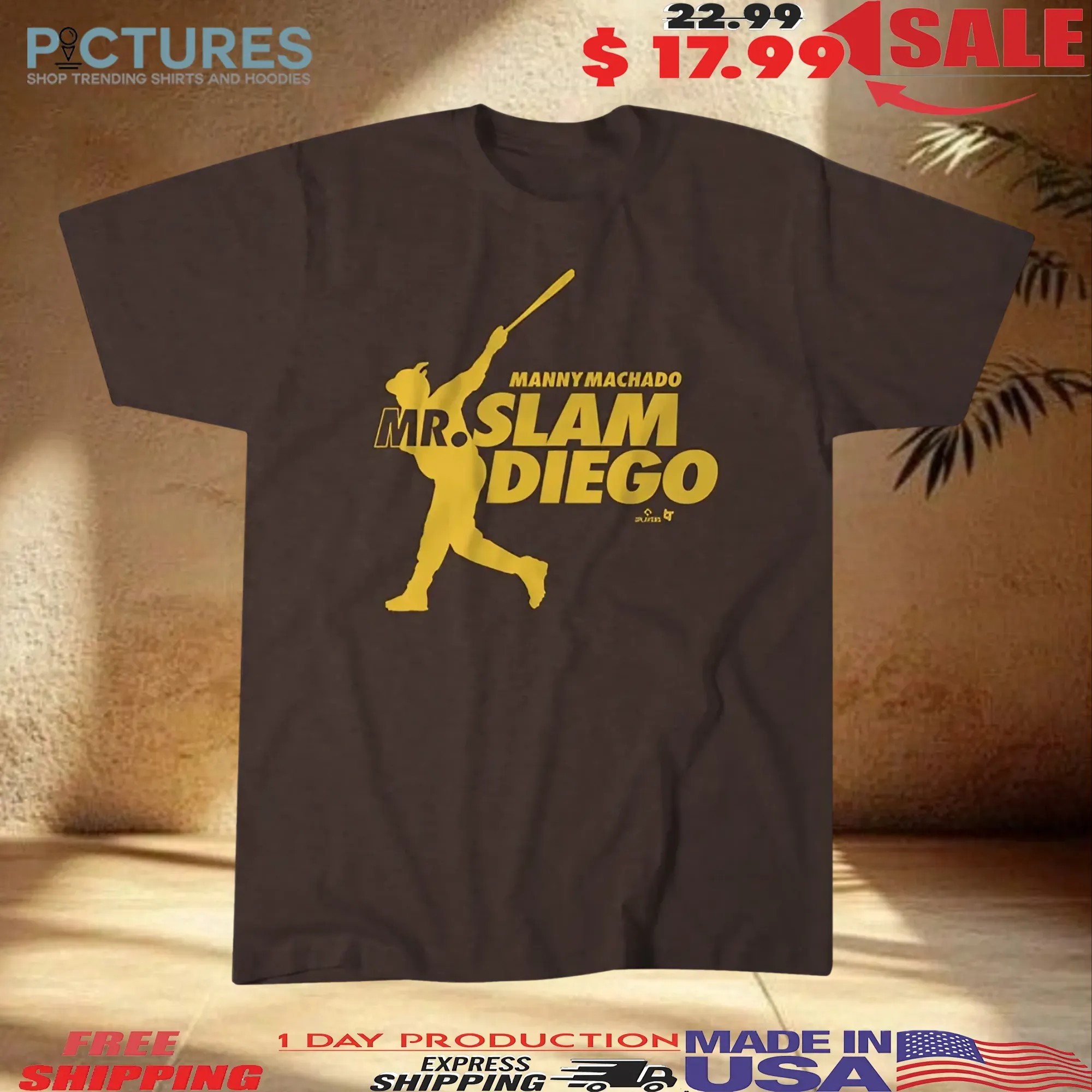 Manny Machado Mr Slam Diego Padres T Shirt