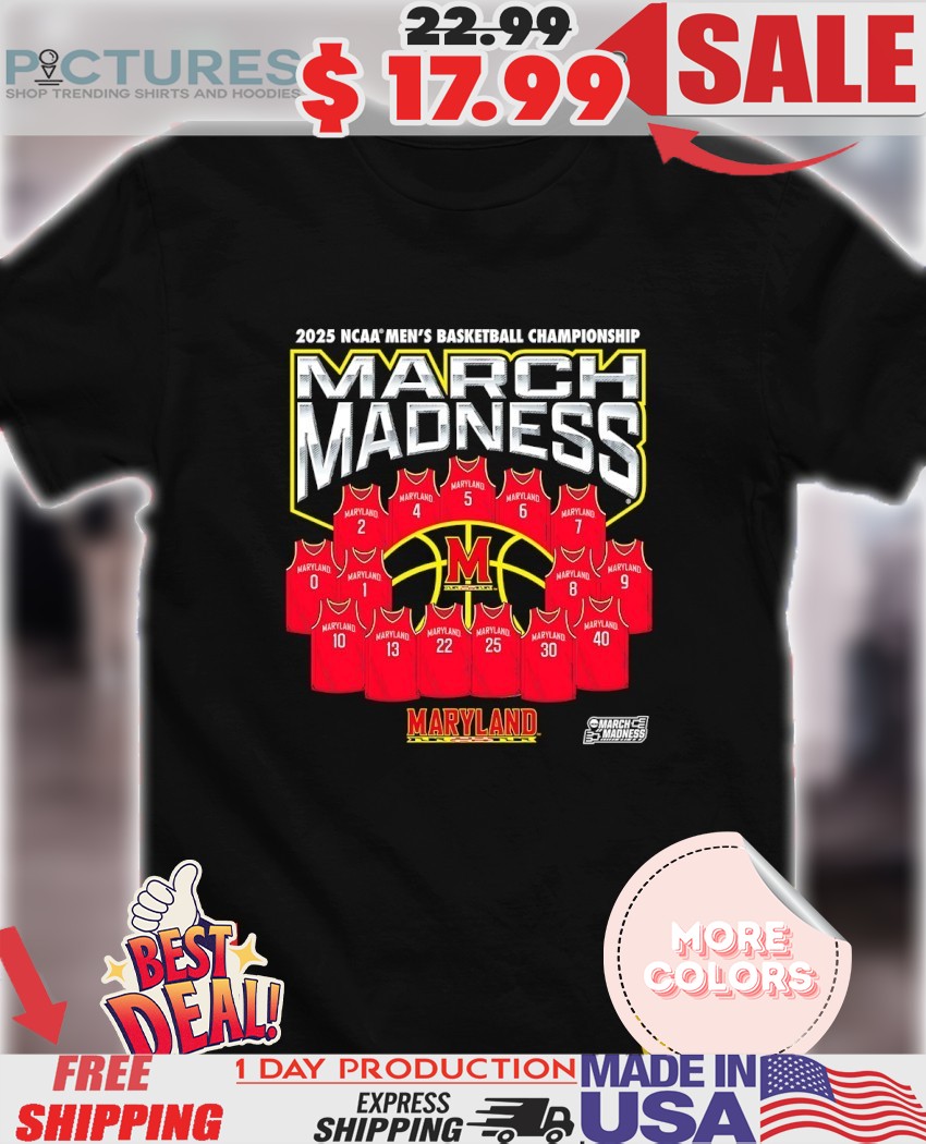 March Madness Maryland Terrapins 2025 NCAA Men’s Basketball Championship jerseys shirt