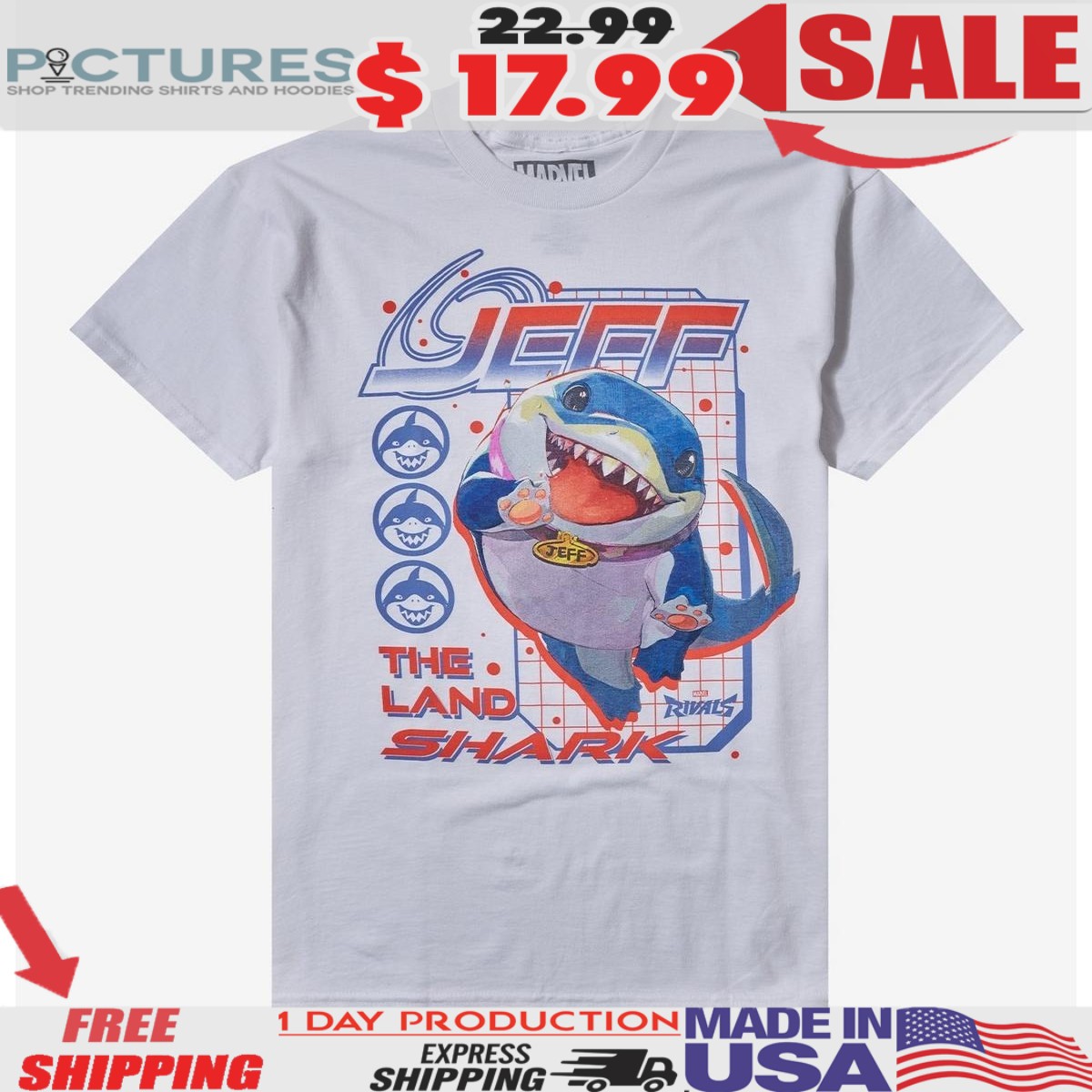 Marvel Rivals Jeff The Land Shark 2025 Shirt