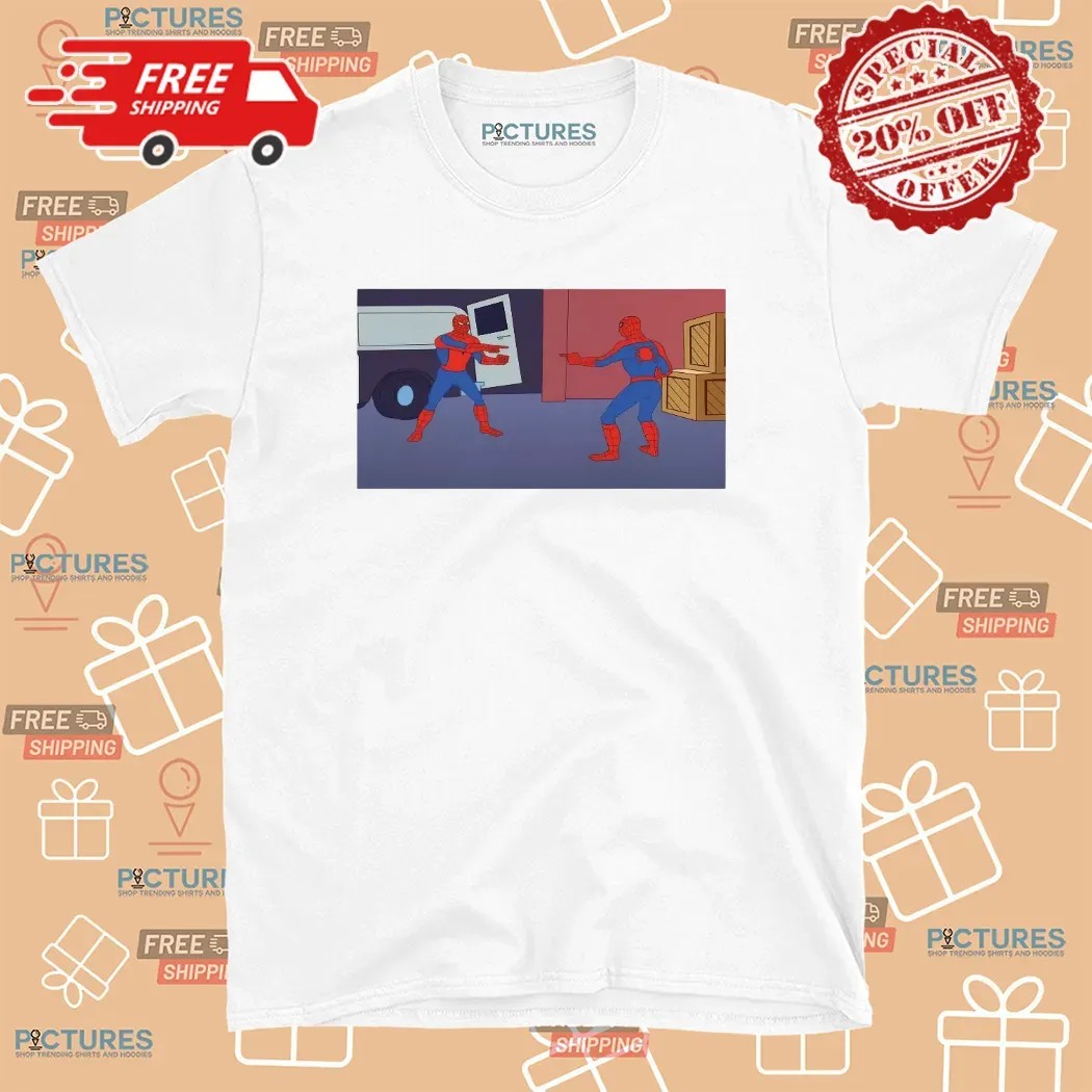 Marvel Spider-man Pointing At Spider-man Scene Meme T Shirt