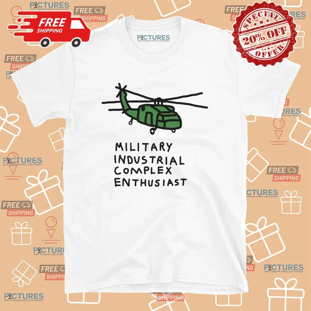 Mic Helicopter Military Industrial Complex Enthusiast T Shirt