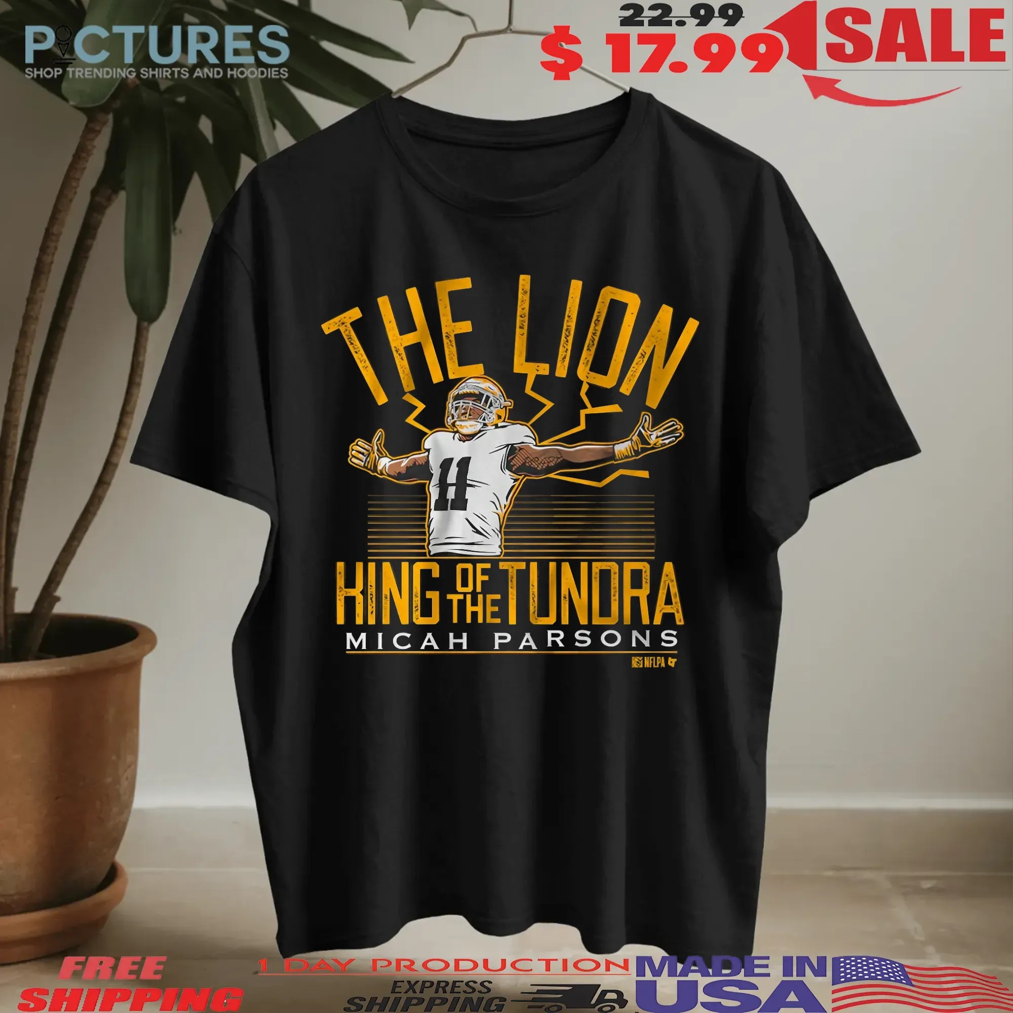 Micah Parsons The Lion King of the Tundra T Shirt
