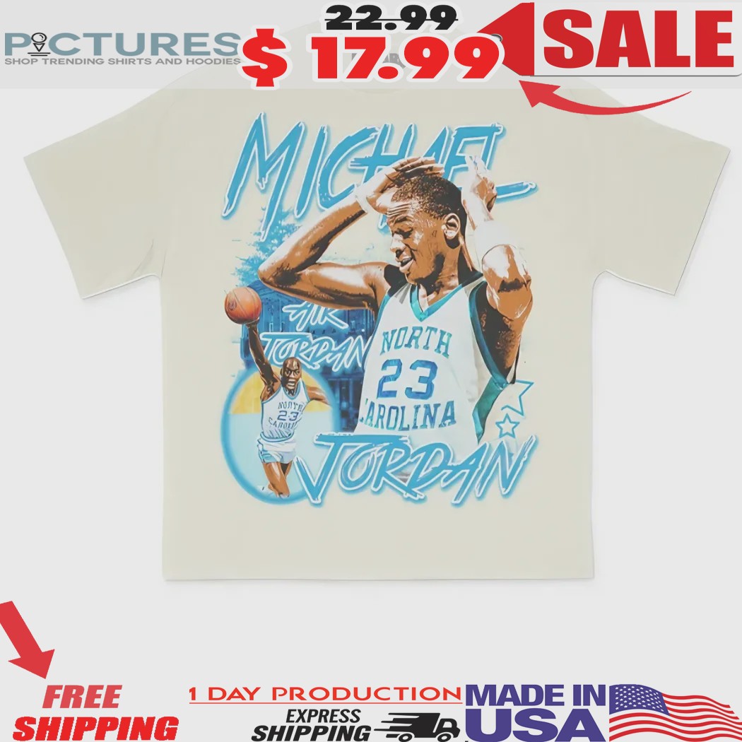 Michael Jordan North Carolina 23 Graphic Shirt