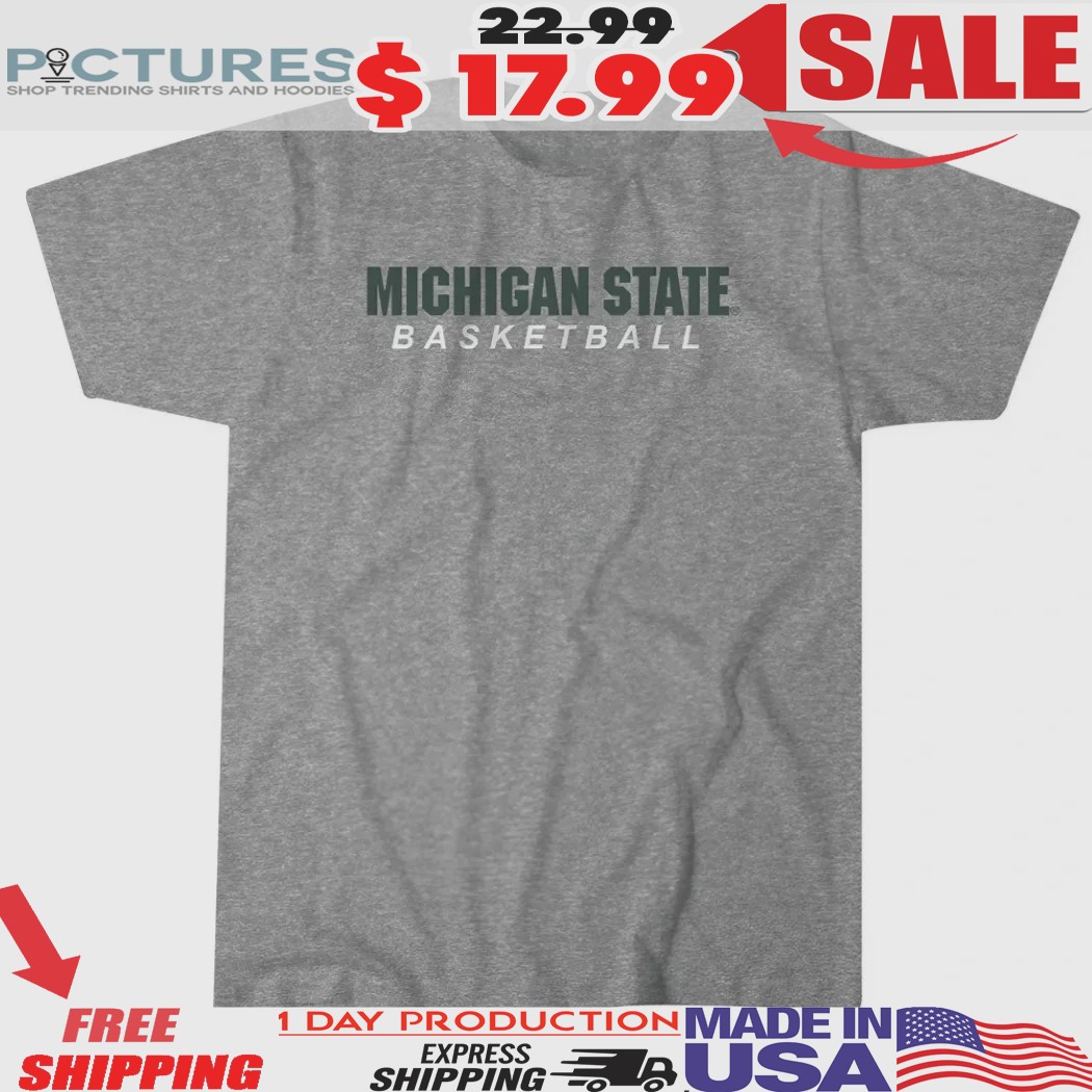 Michigan State Basketball Logo Stack NCAA Men's Basketball Shirt