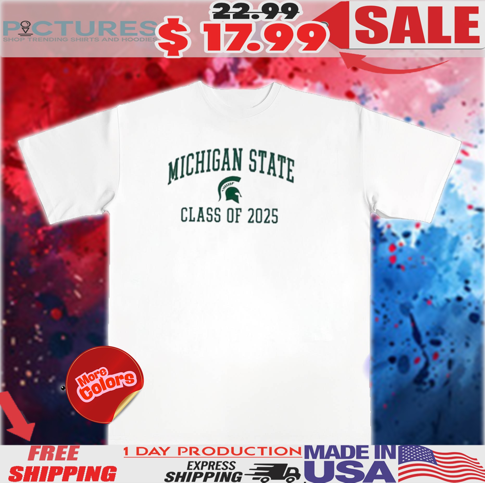 Michigan State Spartans Class of 2025 Champion Shirt