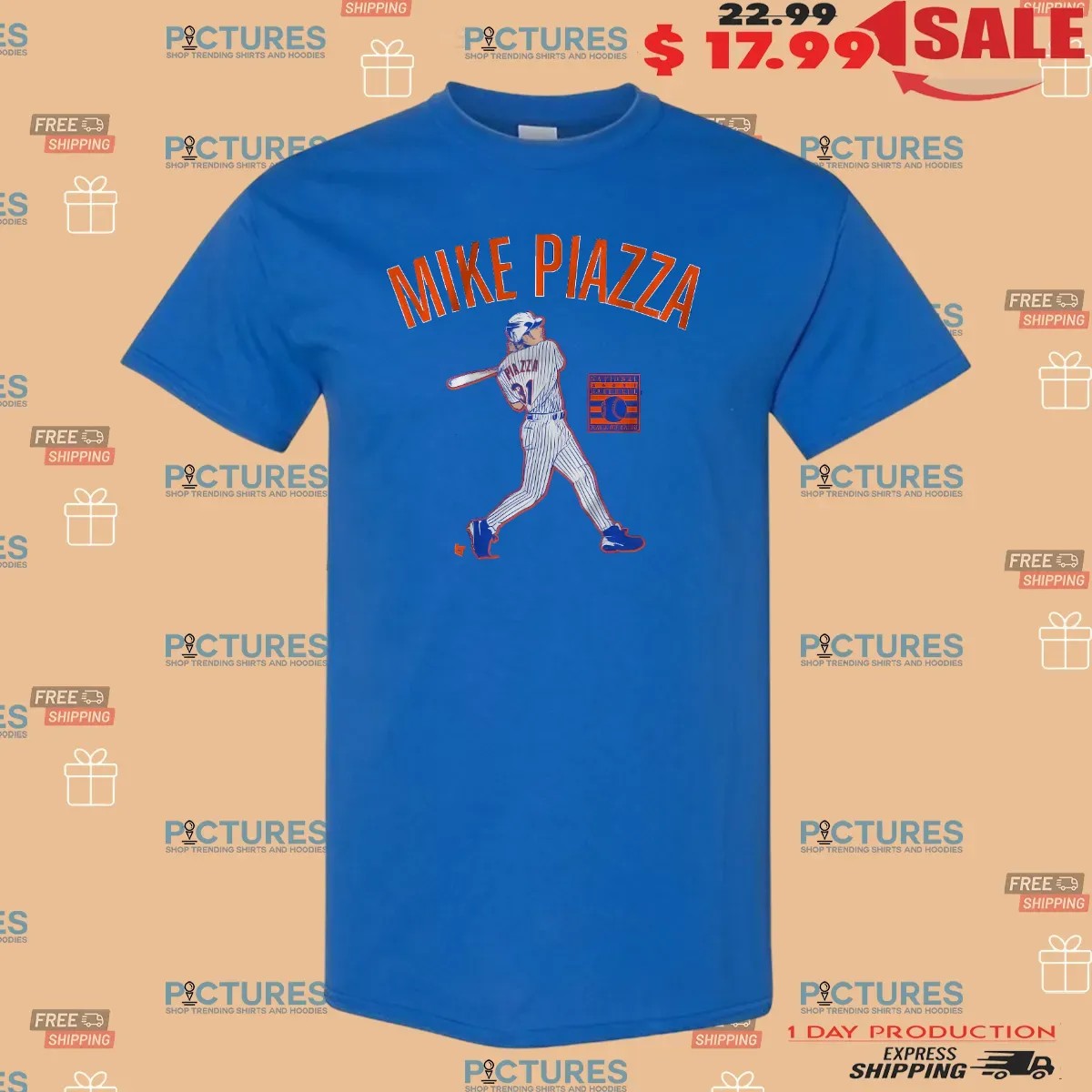 Mike Piazza Slugger Swing Baseball Player T Shirt
