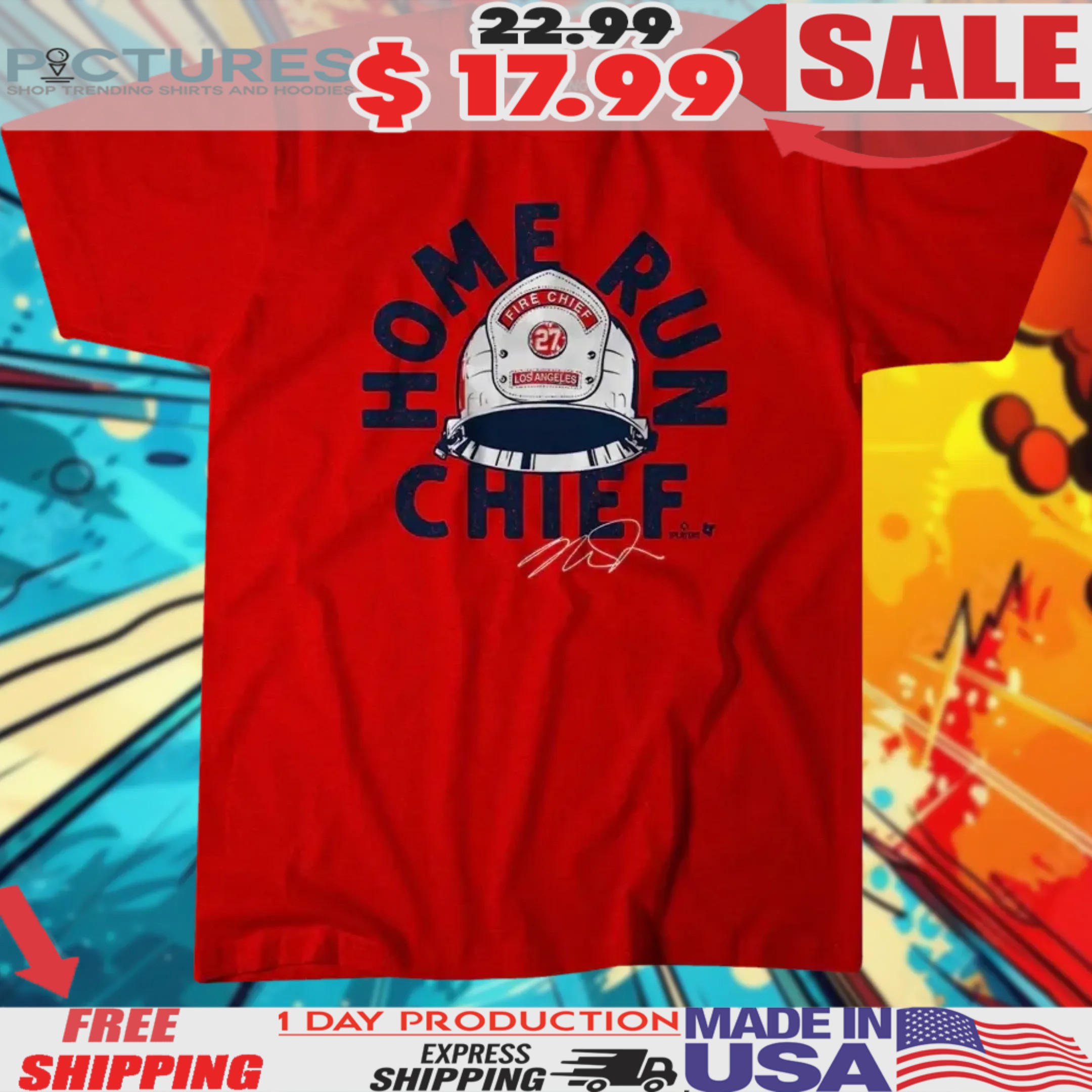 Mike Trout Los Angeles Angels Home Run Chief Shirt