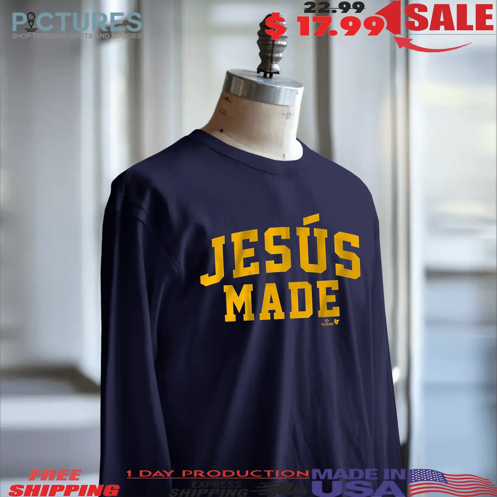 Milwaukee Brewers Baseball Jesus Made T Shirt