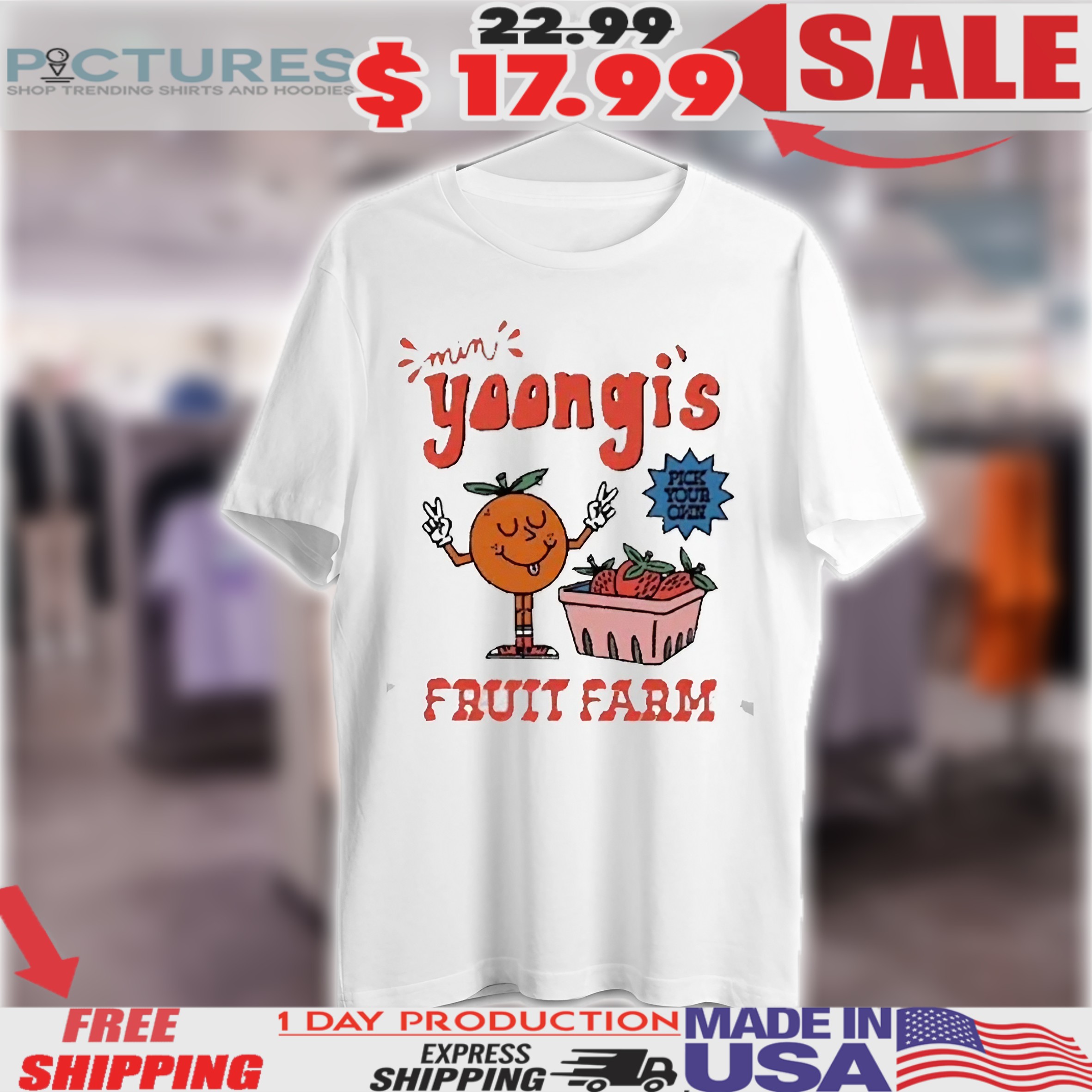 Min Yoongi's Fruit Farm Pick Your Own Kpop 2025 Shirt