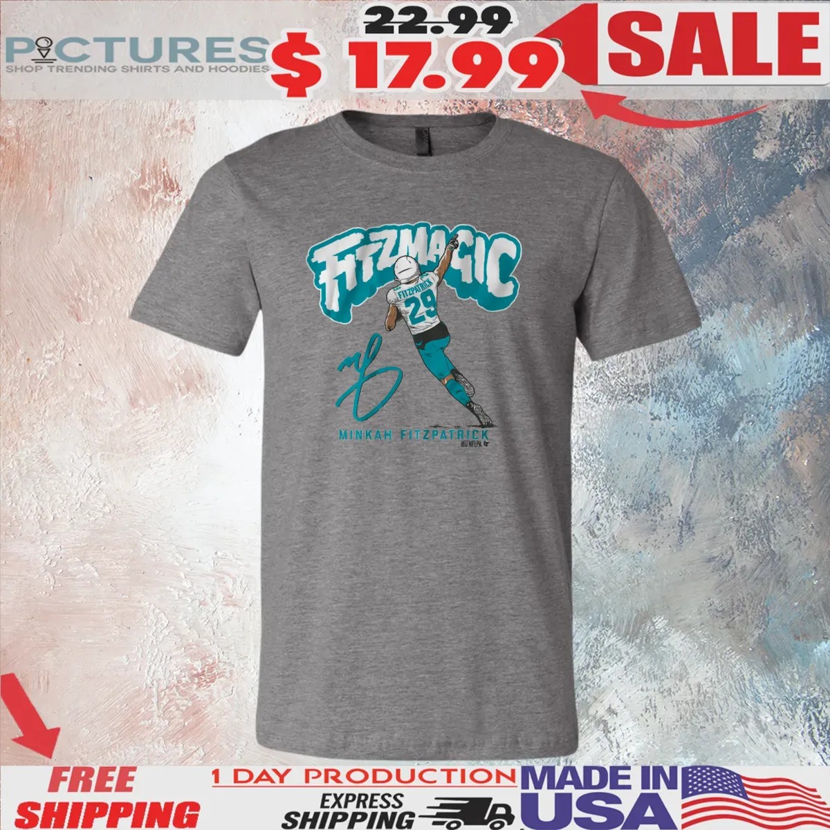 Minkah FItzpatrick Miami Fitzmagic Signature T Shirt