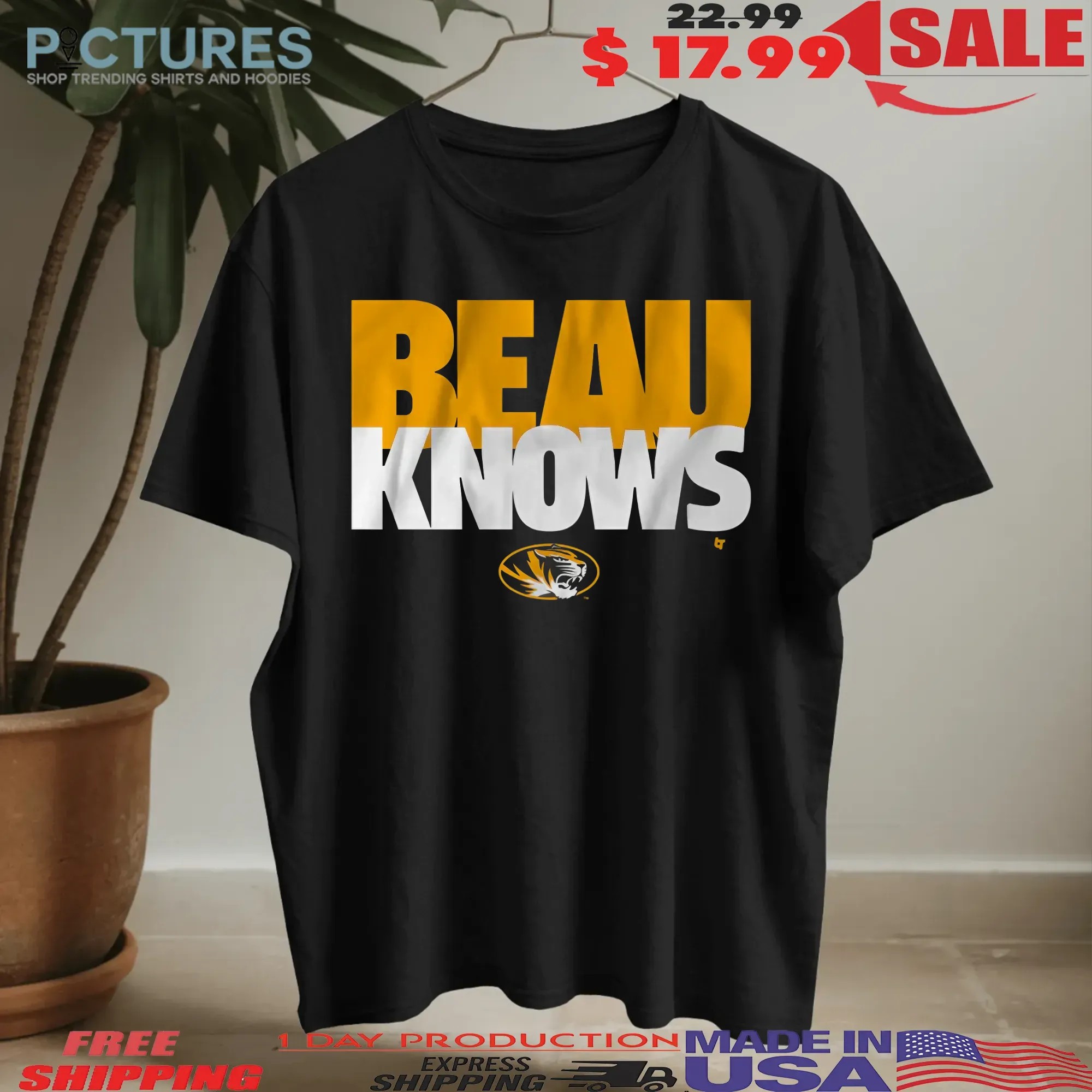 Missouri Football Beau Pribula Knows Graphic T Shirt