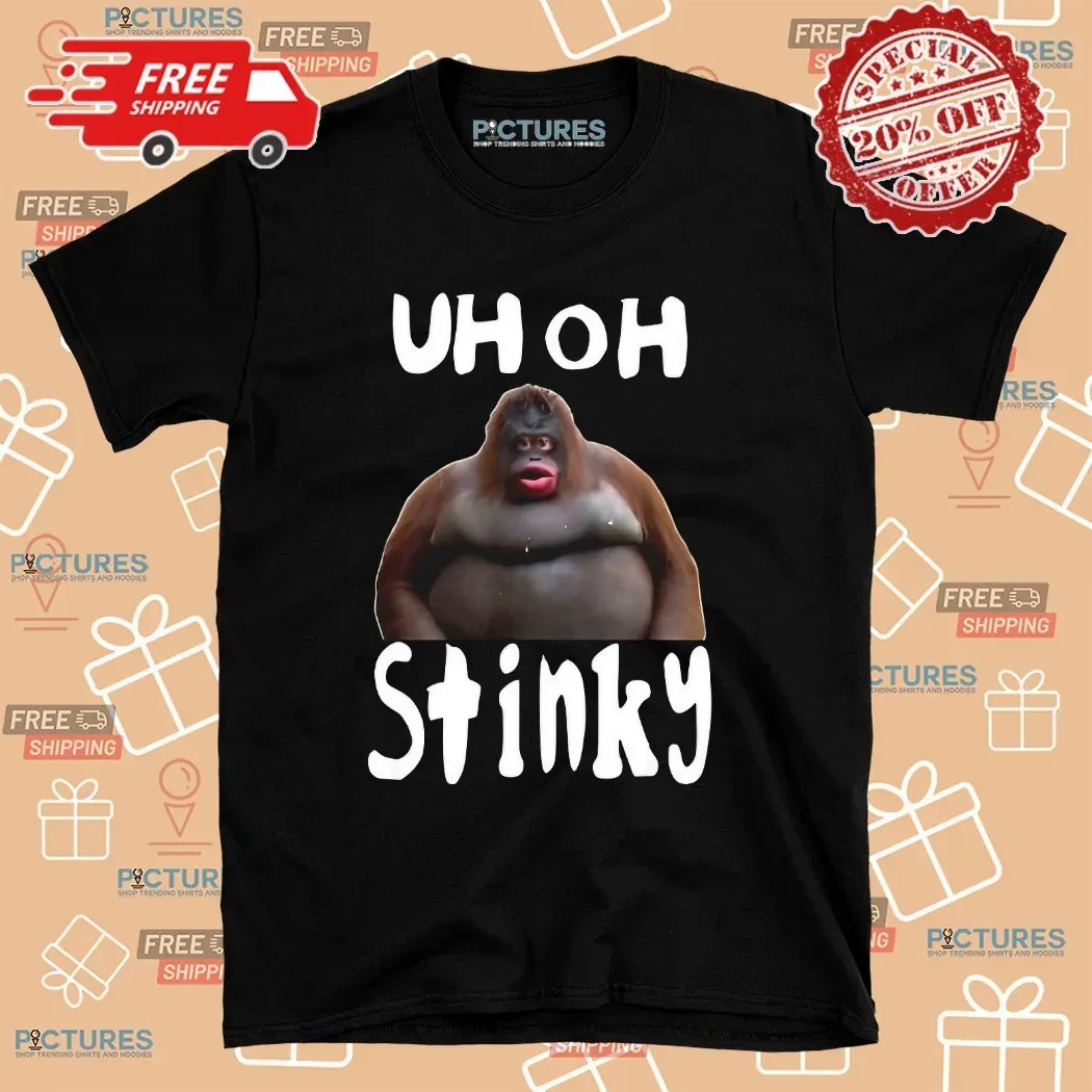 Monkey Uh Oh Stinky Meme T Shirt 8 Monkey Uh Oh Stinky Meme T Shirt