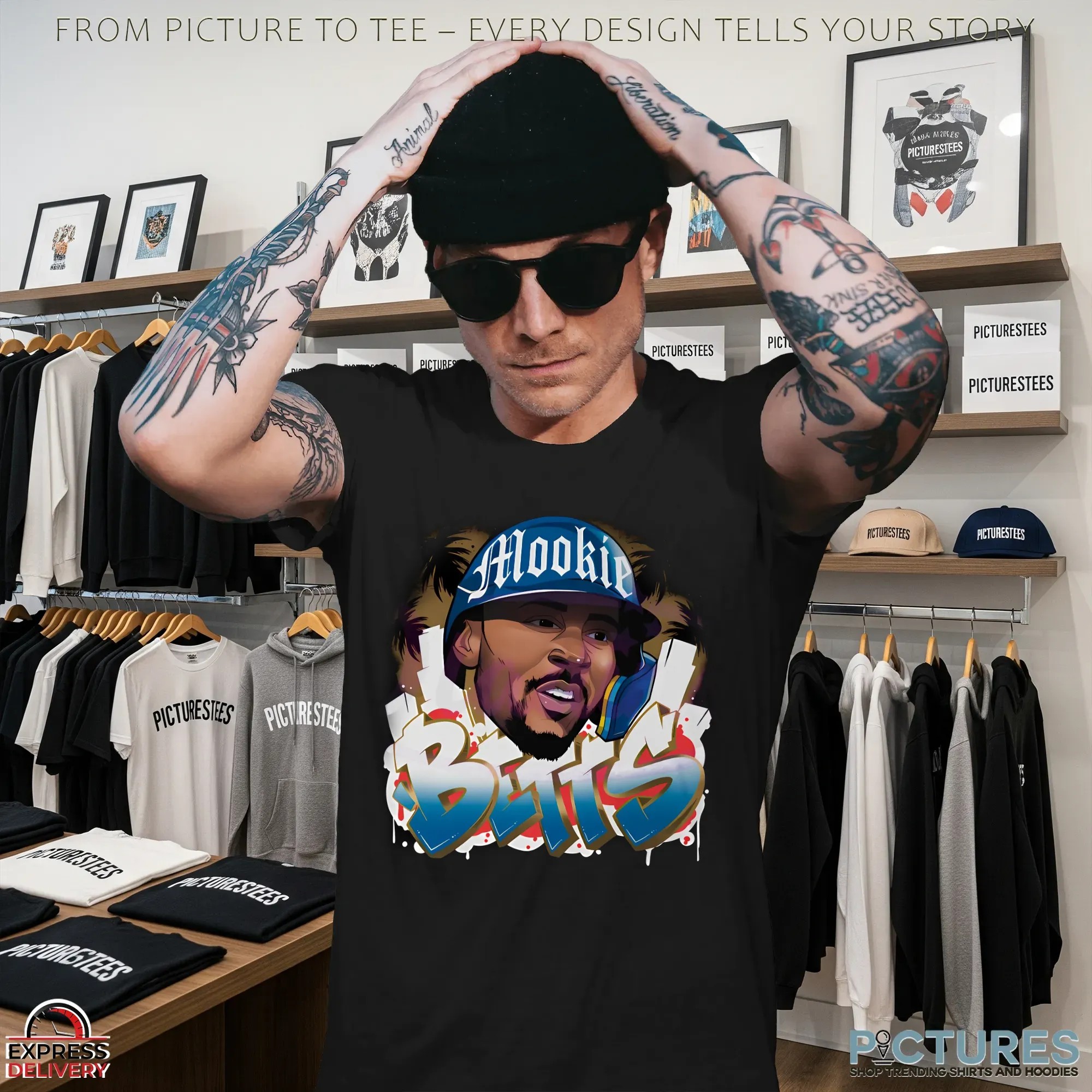 Mookie Betts Los Angeles Dodgers Graffiti T Shirt 9 Mookie Betts Los Angeles Dodgers Graffiti T Shirt