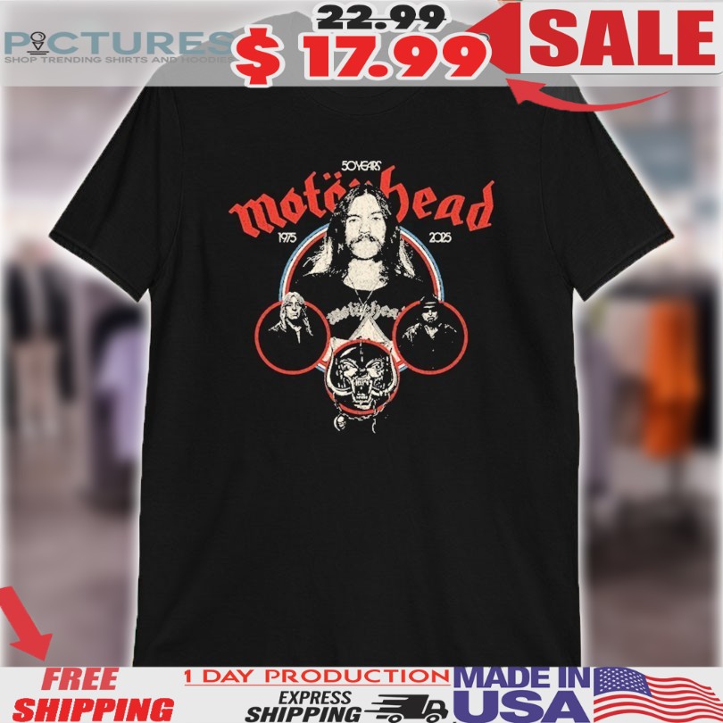 Motorhead 50 Years 1975 2025 Shirt