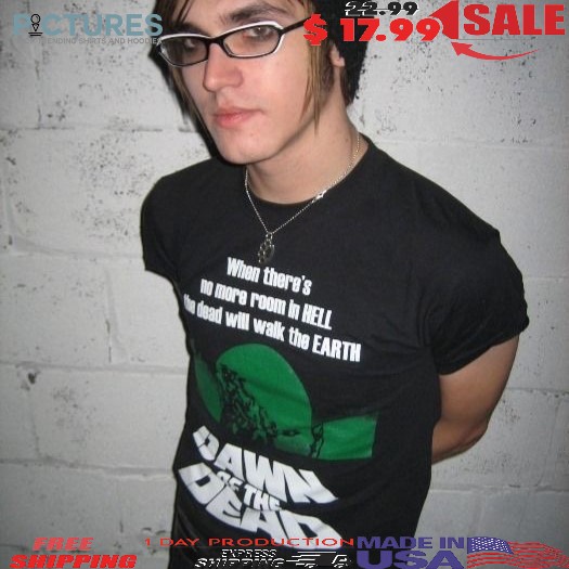My Chemical Romance Mikey When There's No More Room In Hell The Dead Will Walk The Earth Dawn Of The Dead T Shirt 1 My Chemical Romance Mikey When There's No More Room In Hell The Dead Will Walk The Earth Dawn Of The Dead T Shirt