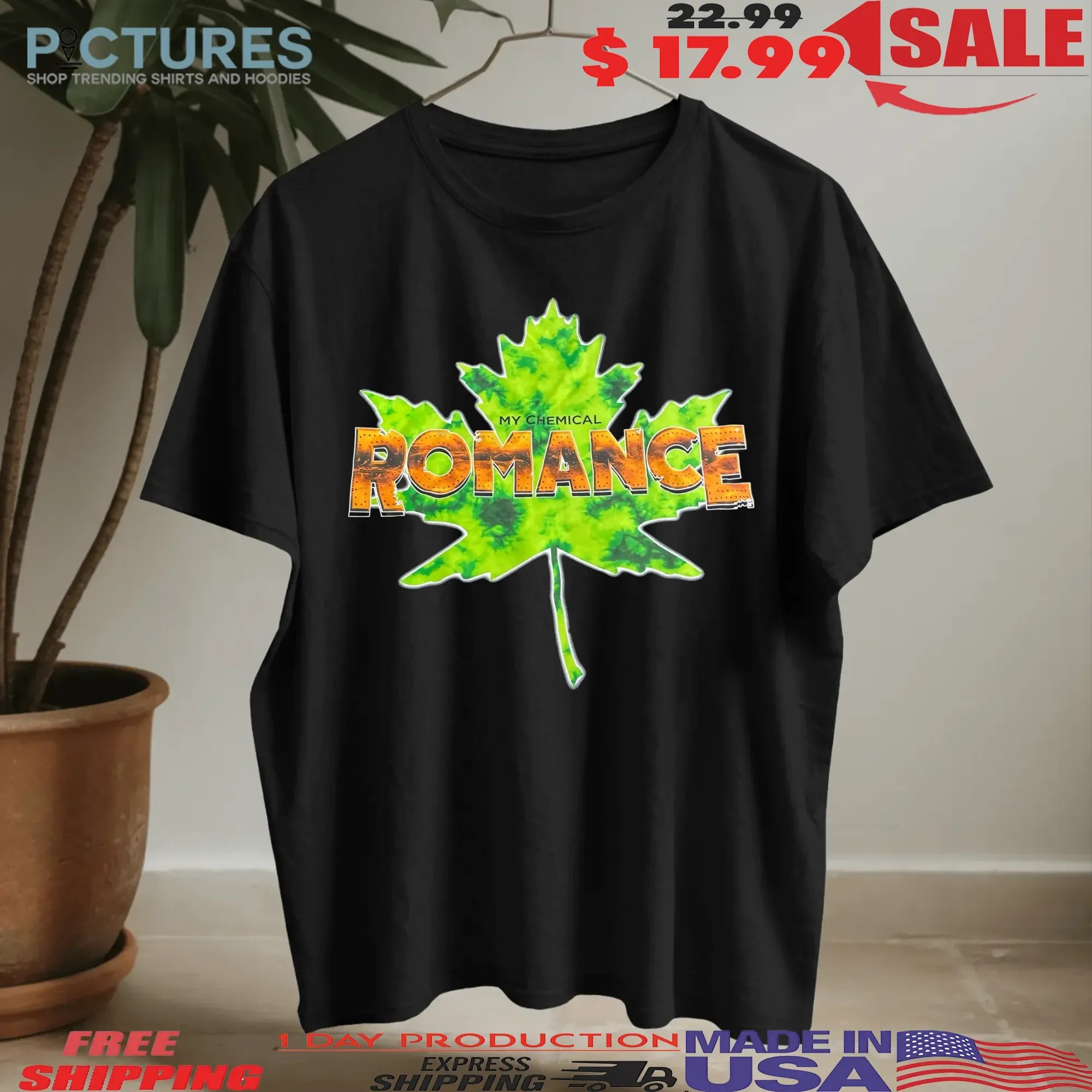 My Chemical Romance Toronto Merch Maple Leaf T Shirt