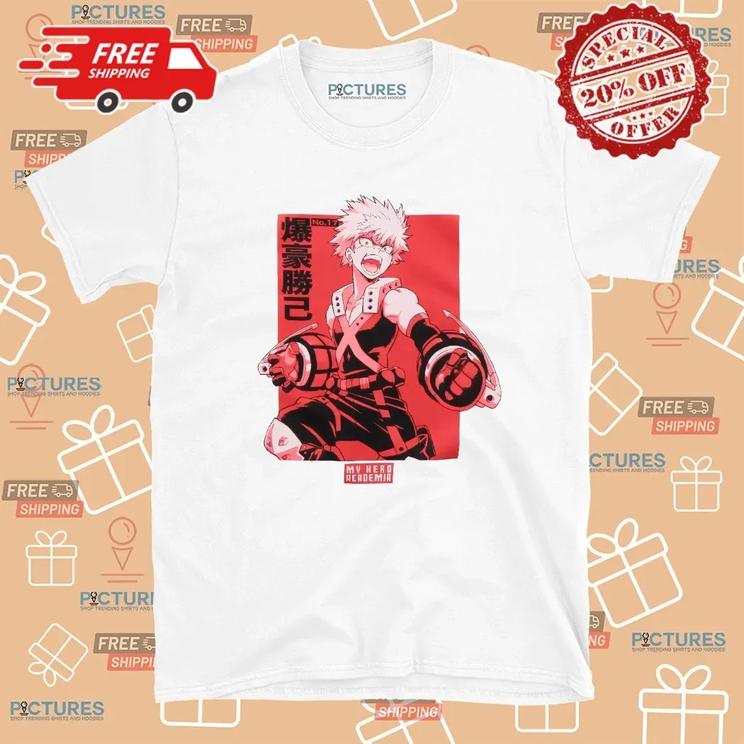 My Hero Academia Bakugo Fight Pink T Shirt