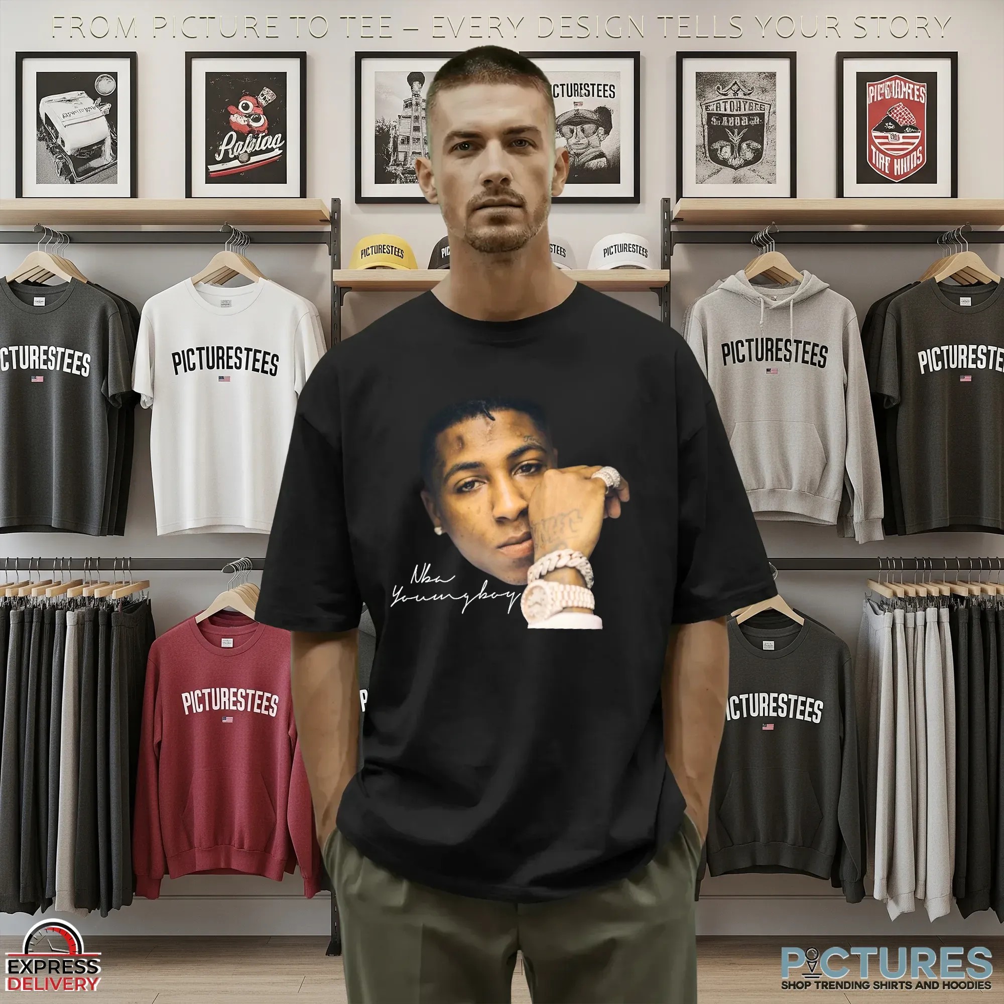 NBA Youngboy Burst Down Blinged Out T Shirt