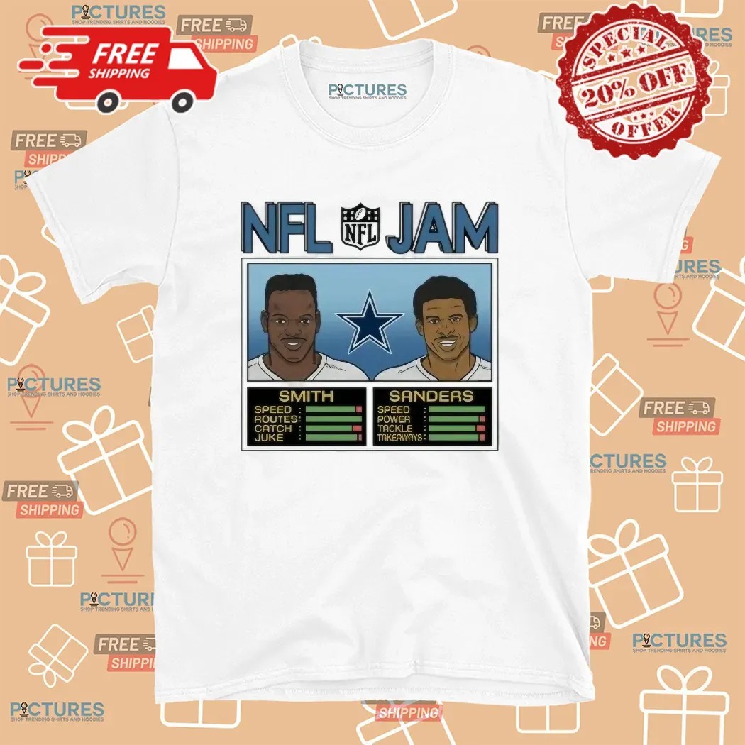 NFL Jam Dallas Cowboys Smith and Sanders T Shirt