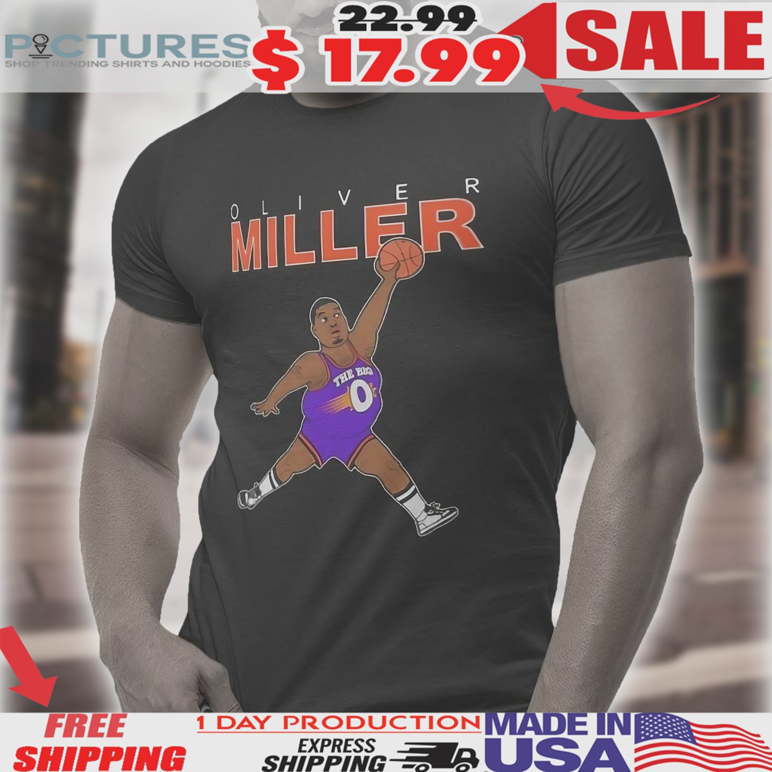 Nba The Big O Oliver Miller Phoenix Suns Shirt
