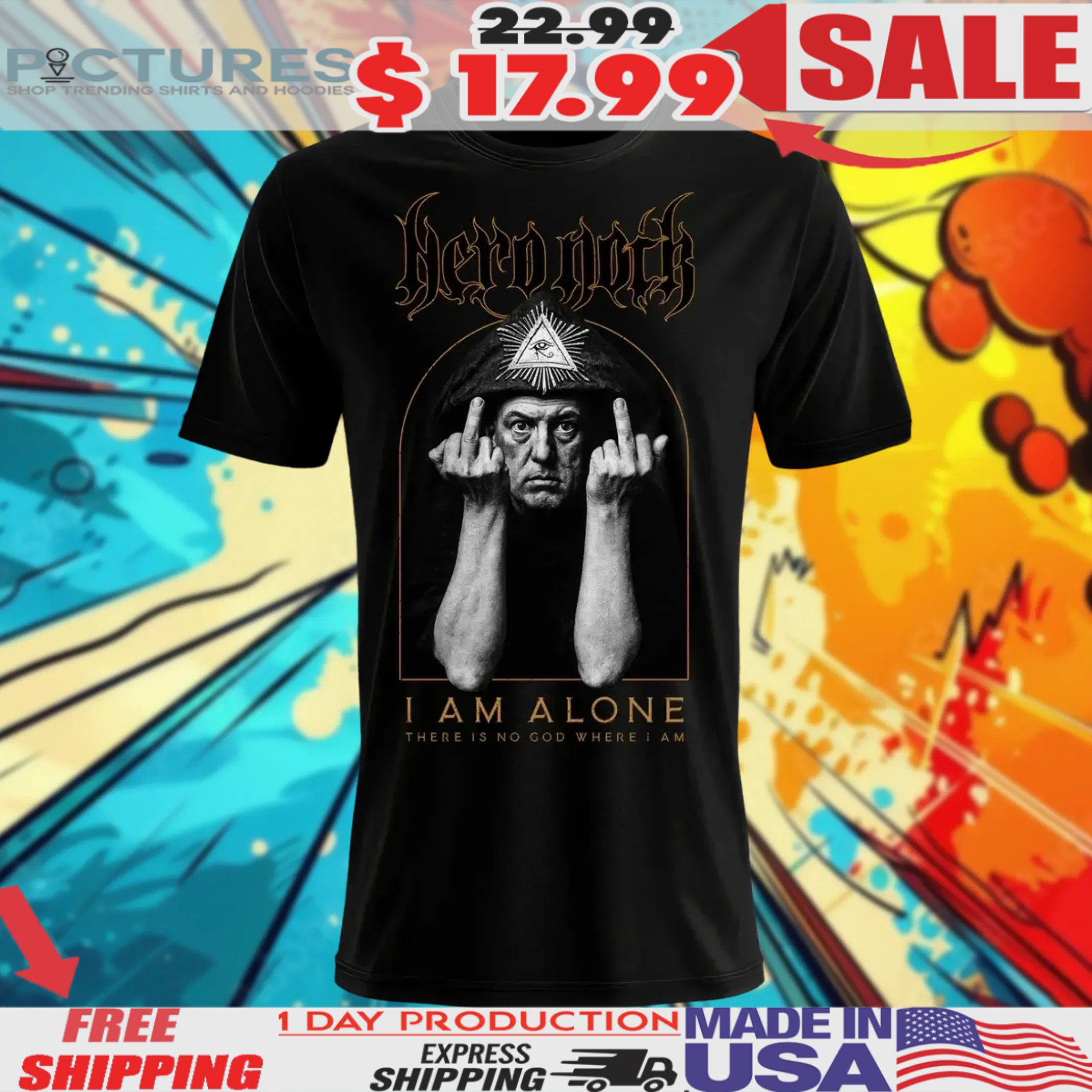 Nero Noir I Am Alone Shirt