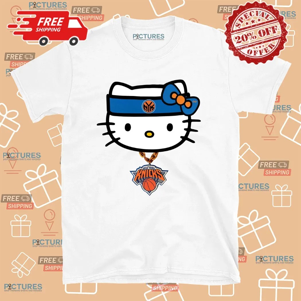 New York Knicks Chain Hello Kitty T Shirt