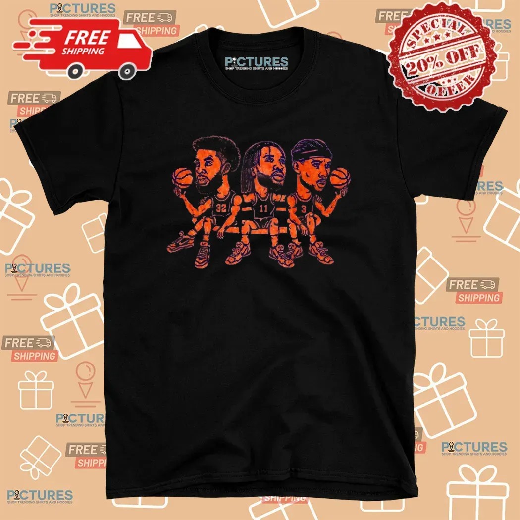 New York Knicks Karl Anthony Towns Jalen Brunson Josh Hart T Shirt