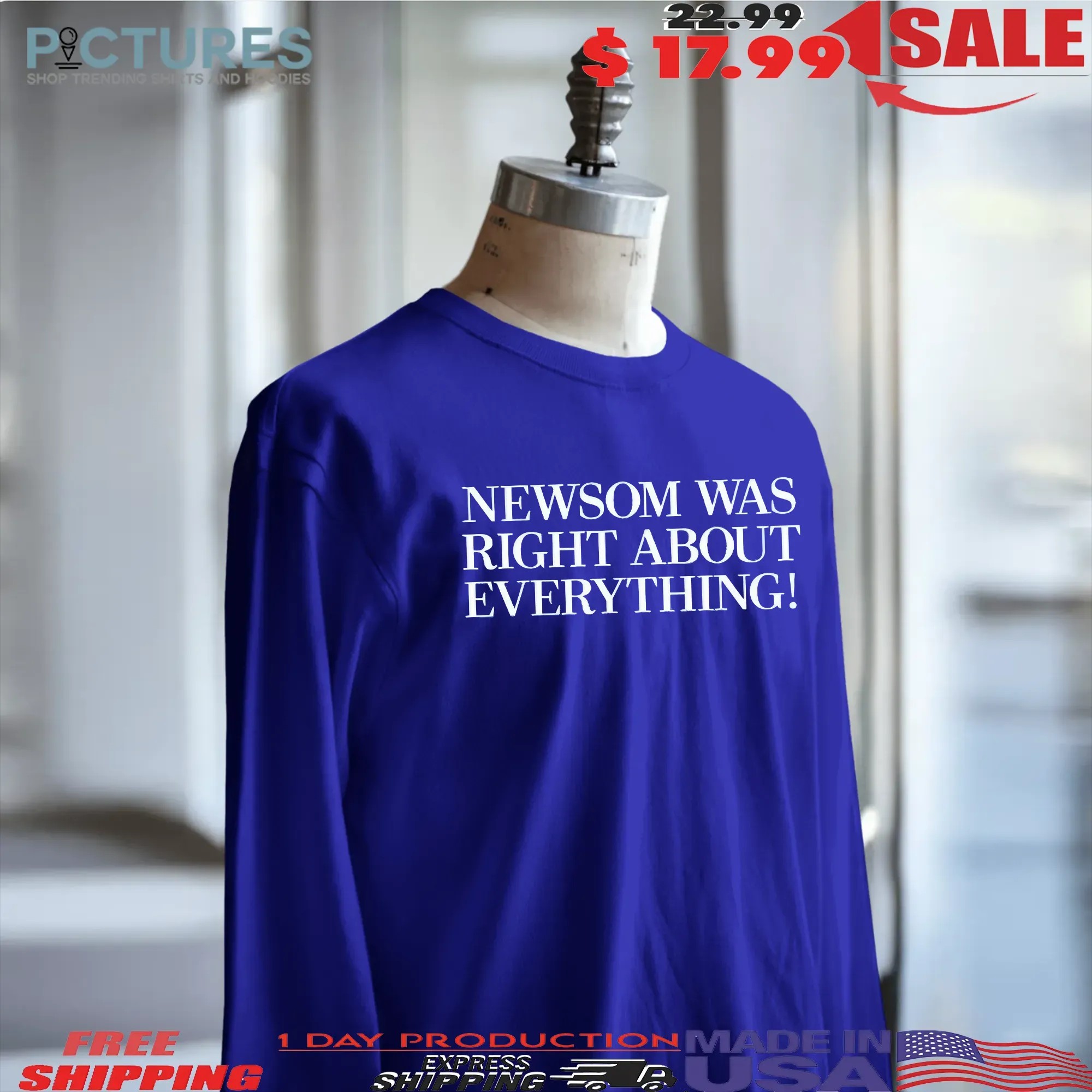 Newsom Was Right About Everything T Shirt