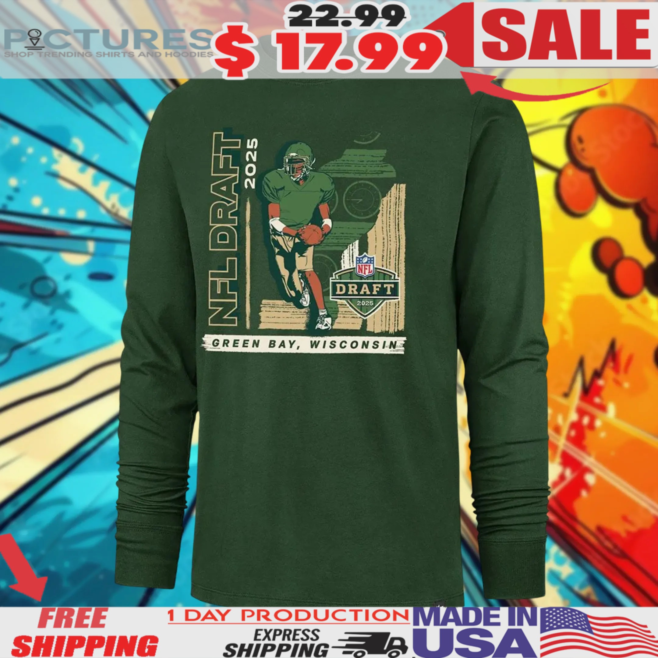 Nfl Draft 2025 47 Wi Player Franklin Ls Shirt