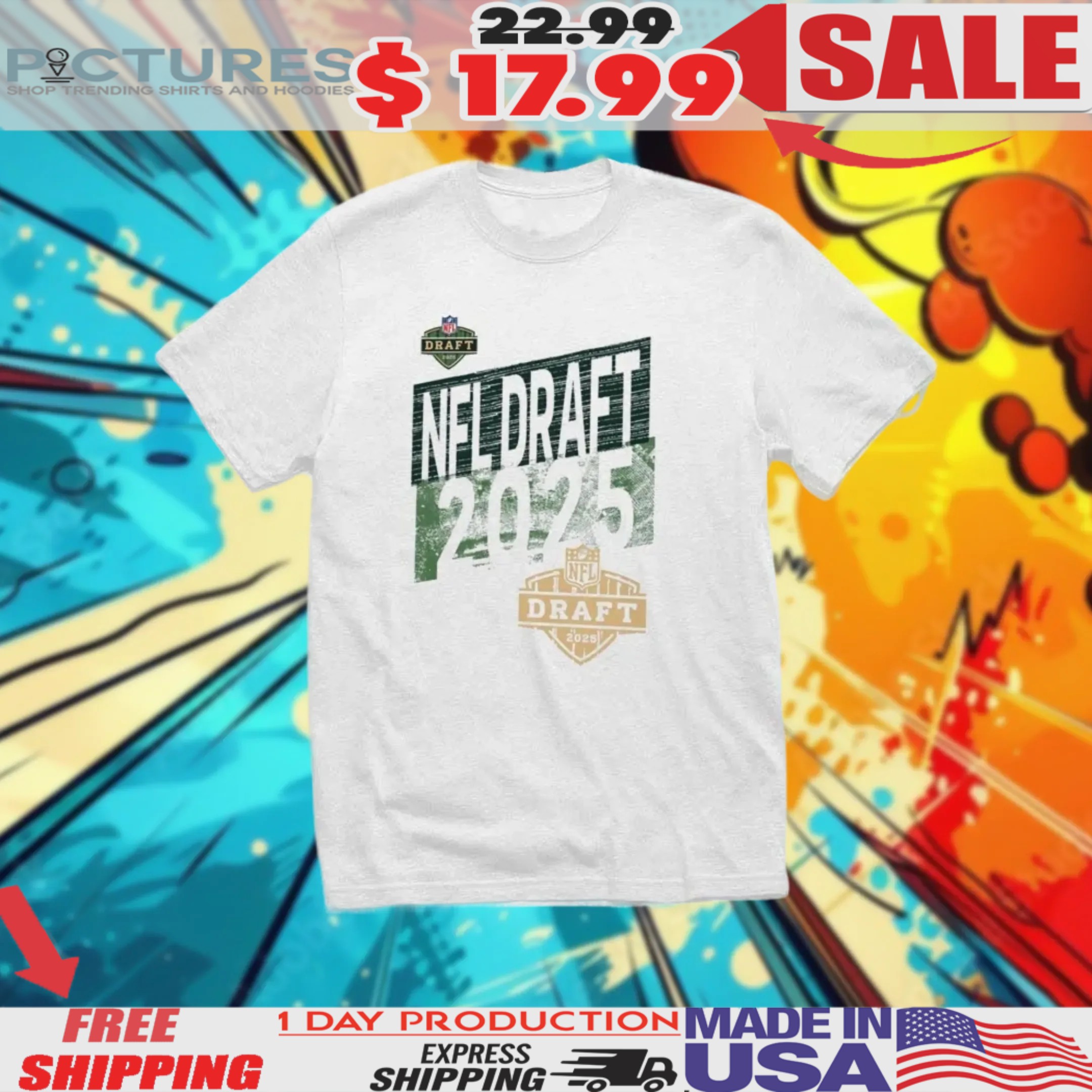 Nfl Draft 2025 Faded Shirt