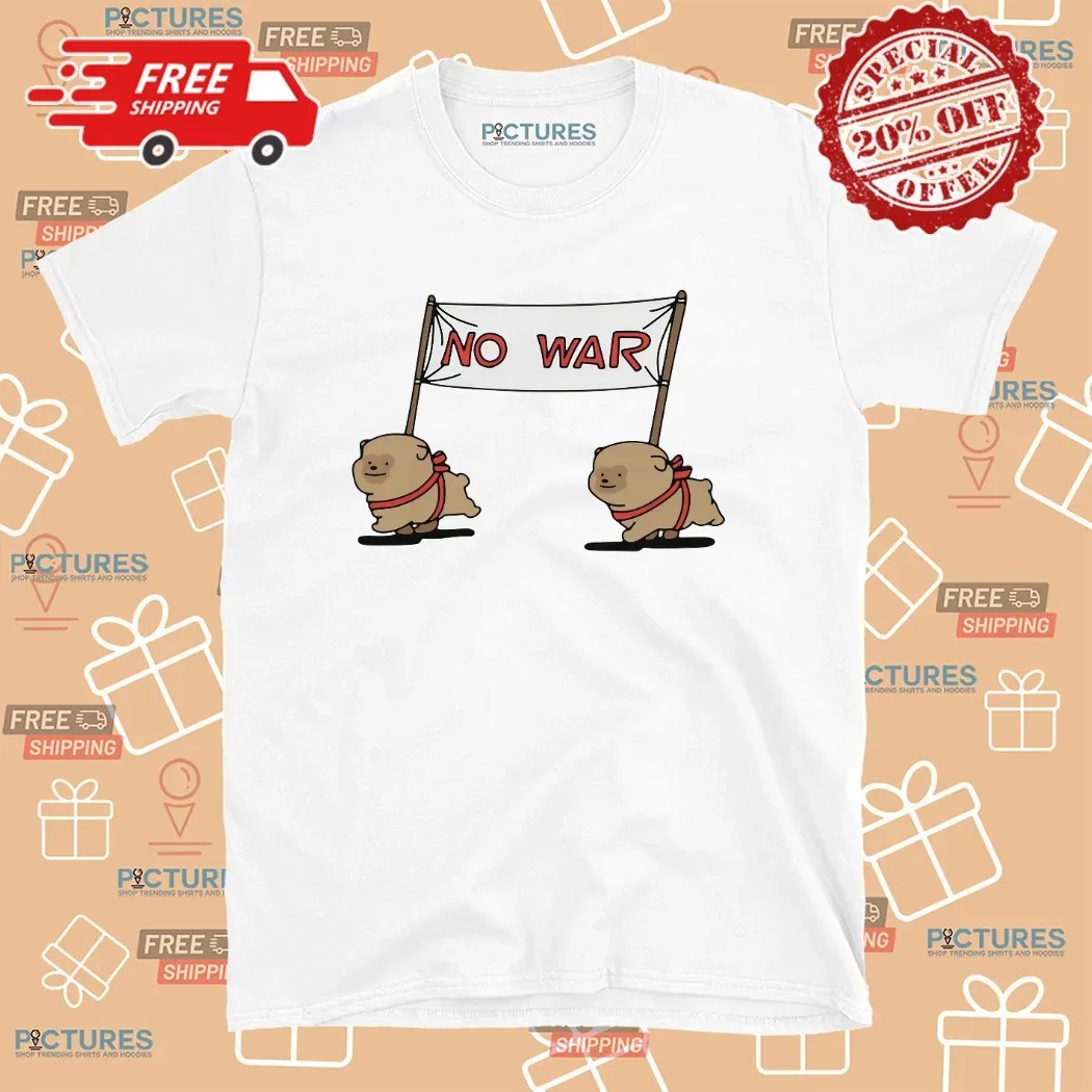 No War Peace Puppy T Shirt