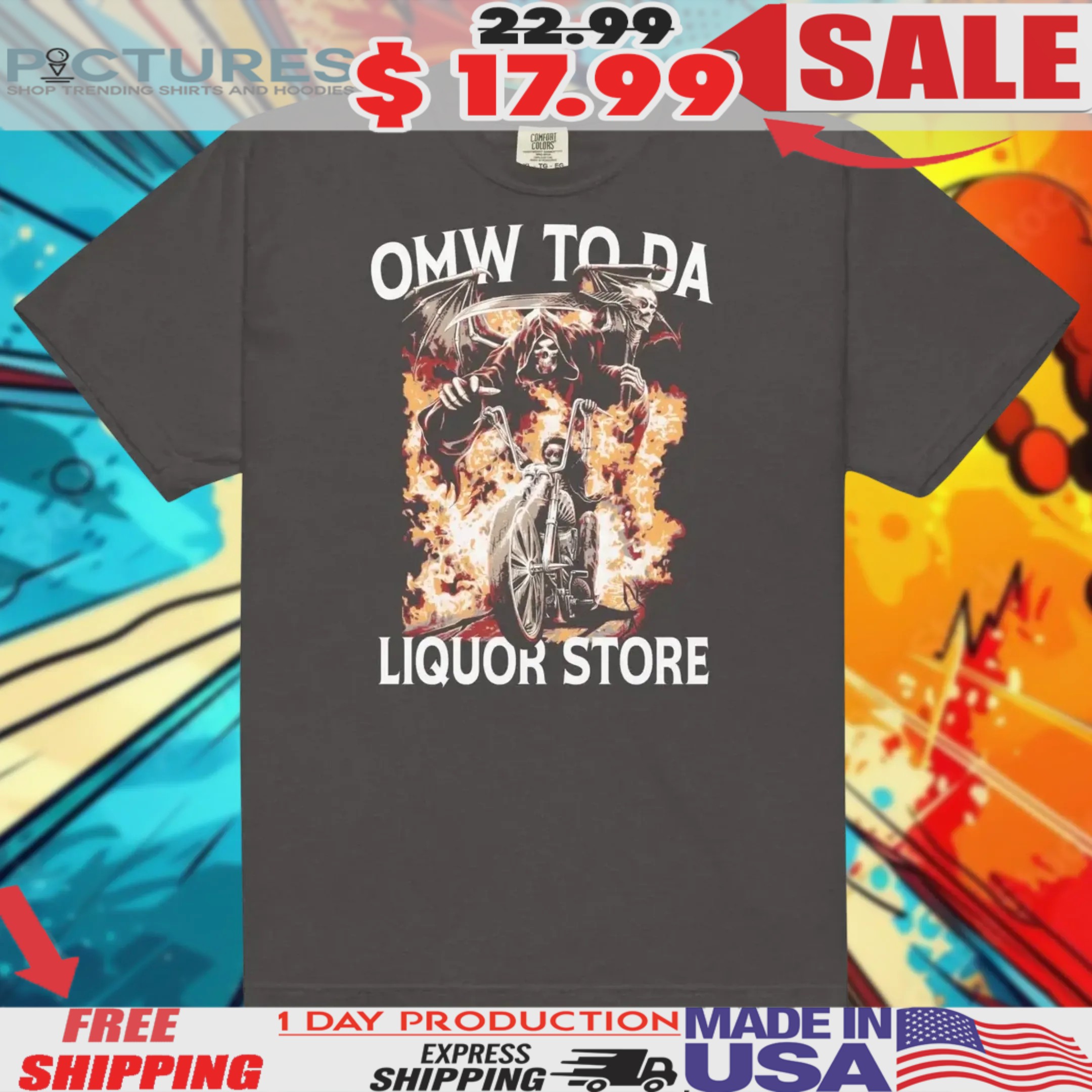 OMW To Da Liquor Store Hardcore Shirt 2 OMW To Da Liquor Store Hardcore Shirt