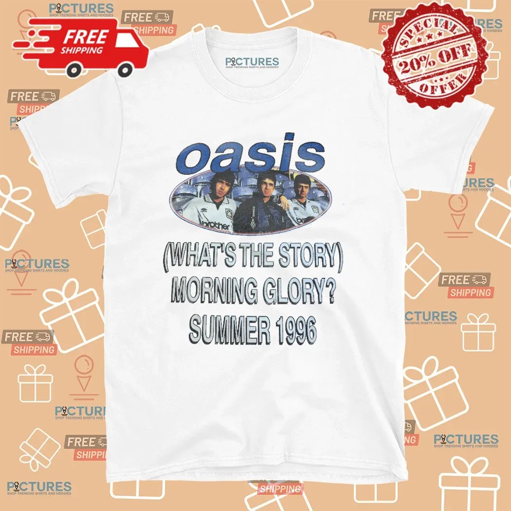Oasis What's The Story Morning Glory Summer 1996 Tour T Shirt