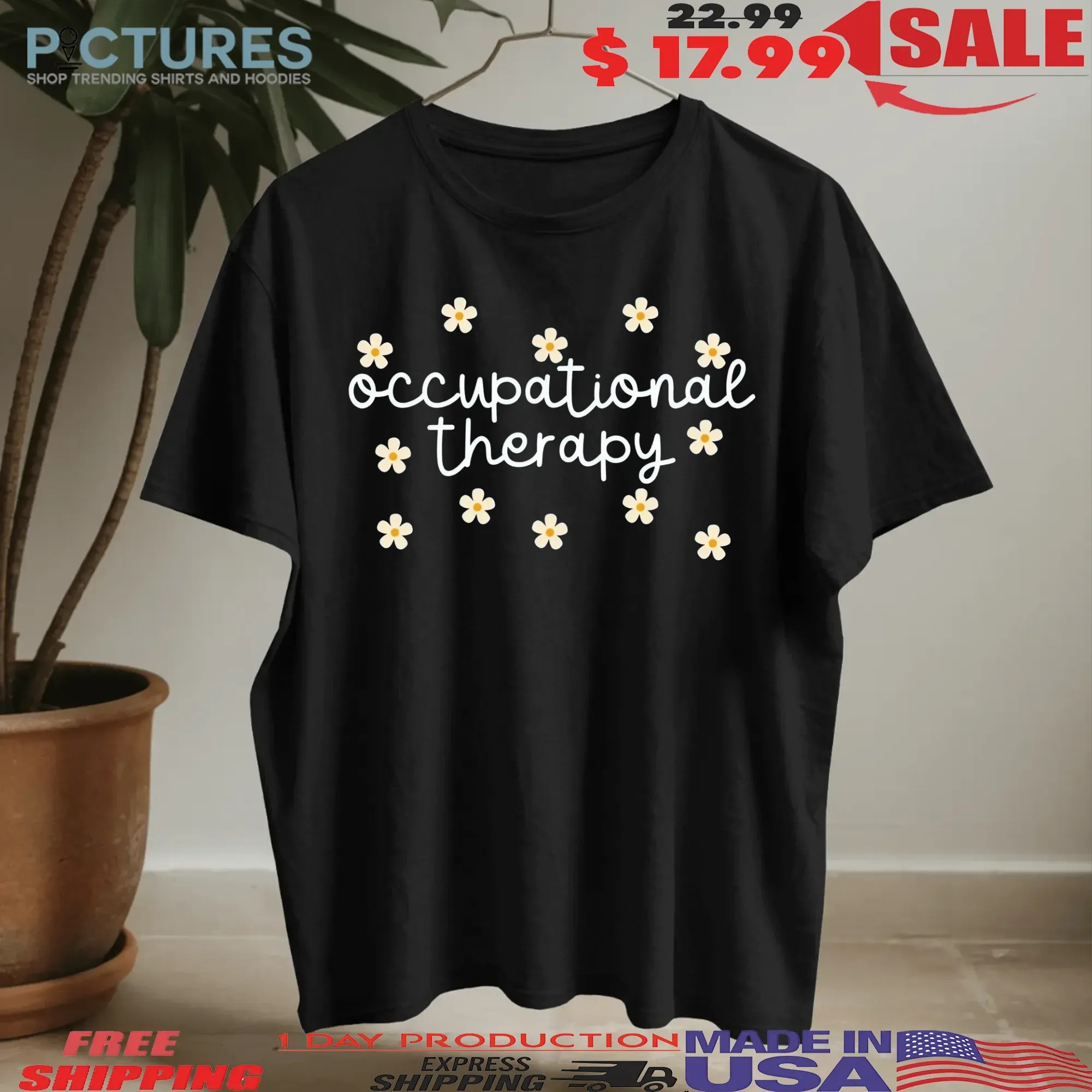 Occupational Therapy Daisy Bow Cute T Shirt 8 Occupational Therapy Daisy Bow Cute T Shirt