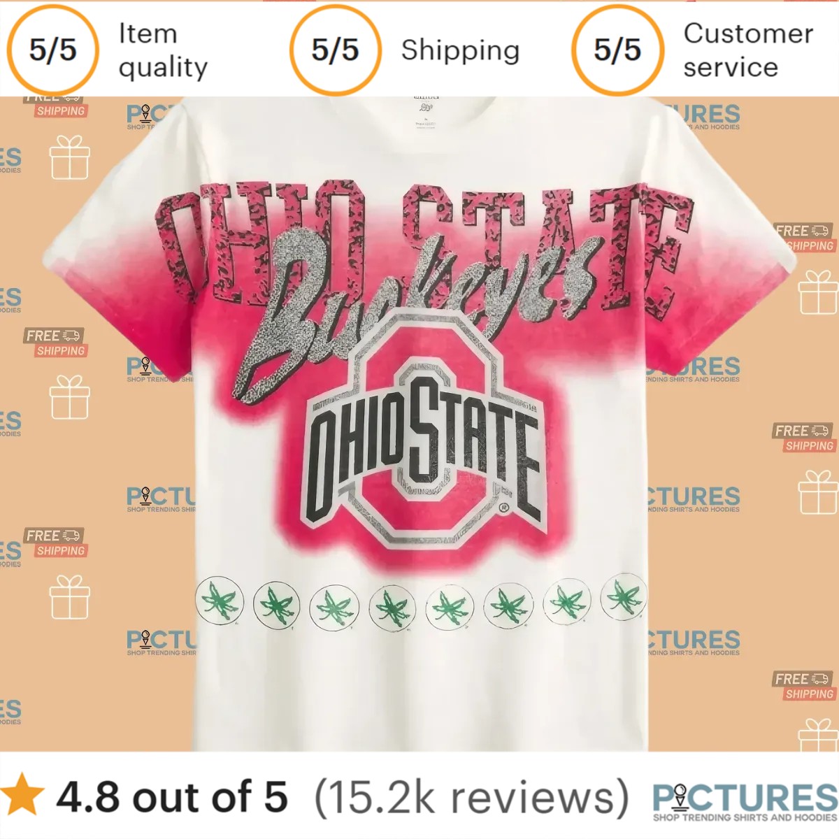 Ohio State Buckeyes NCAA 3D All Over Print Shirt