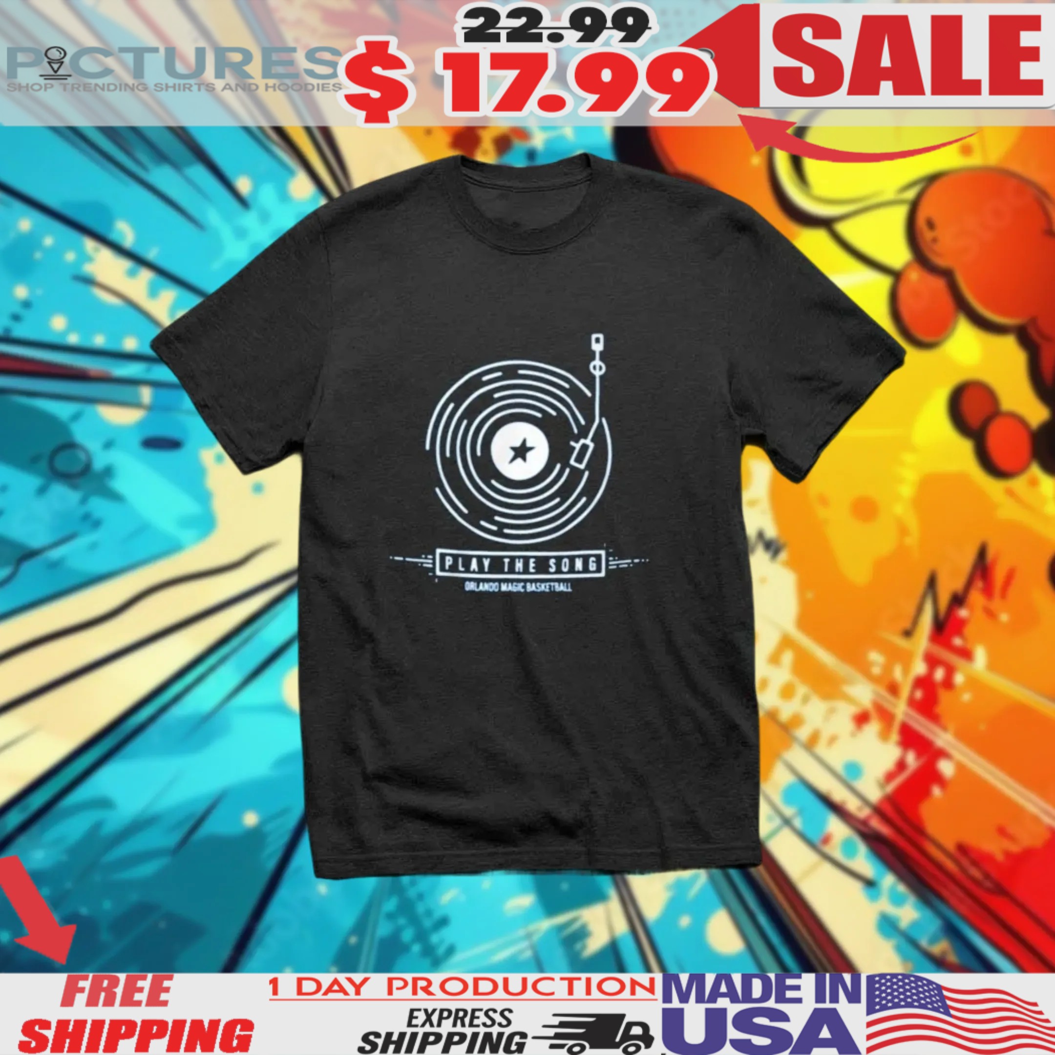 Orlando Magic Basketball Play The Song Shirt
