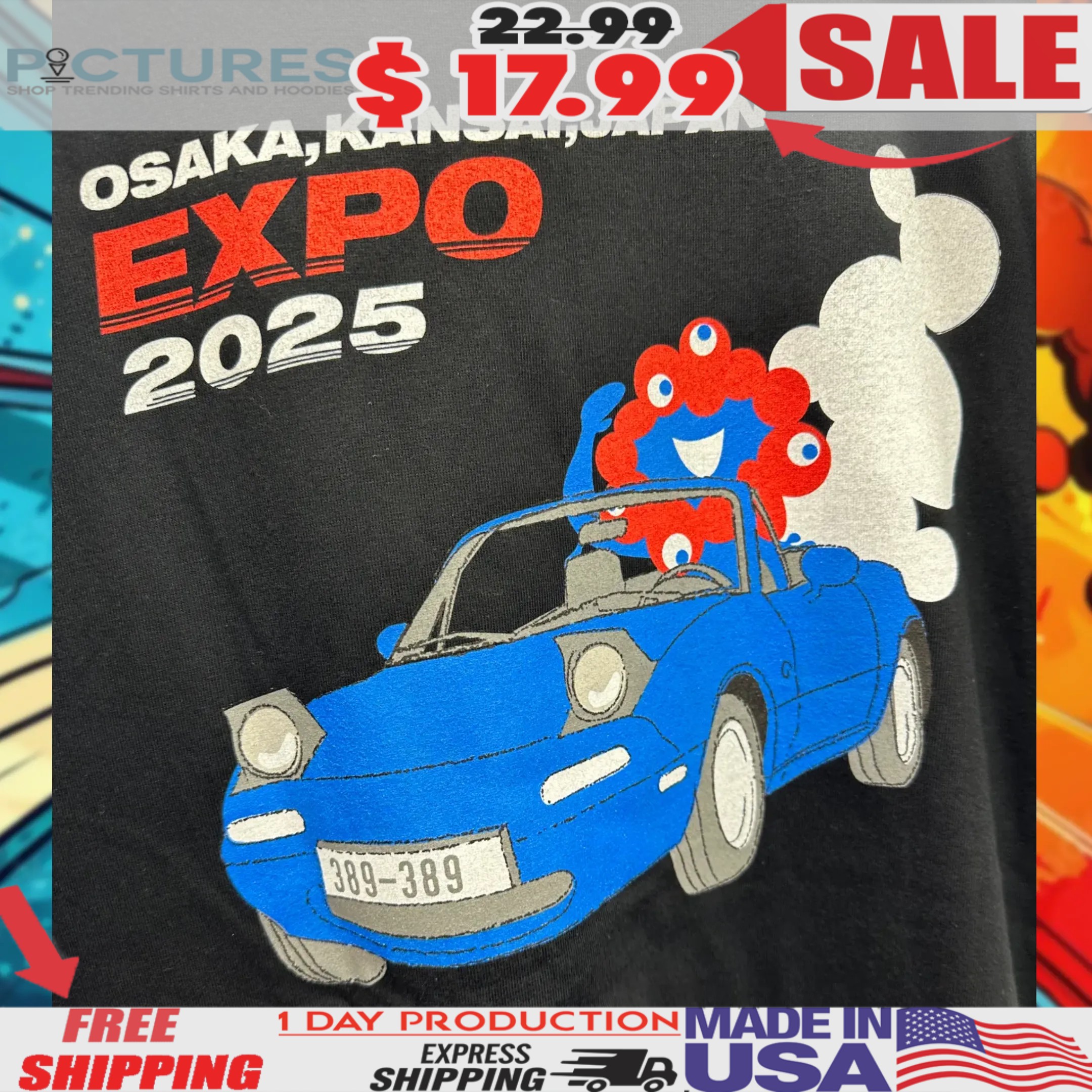 Osaka Kansai Japan Expo 2025 Car Shirt 2 Osaka Kansai Japan Expo 2025 Car Shirt