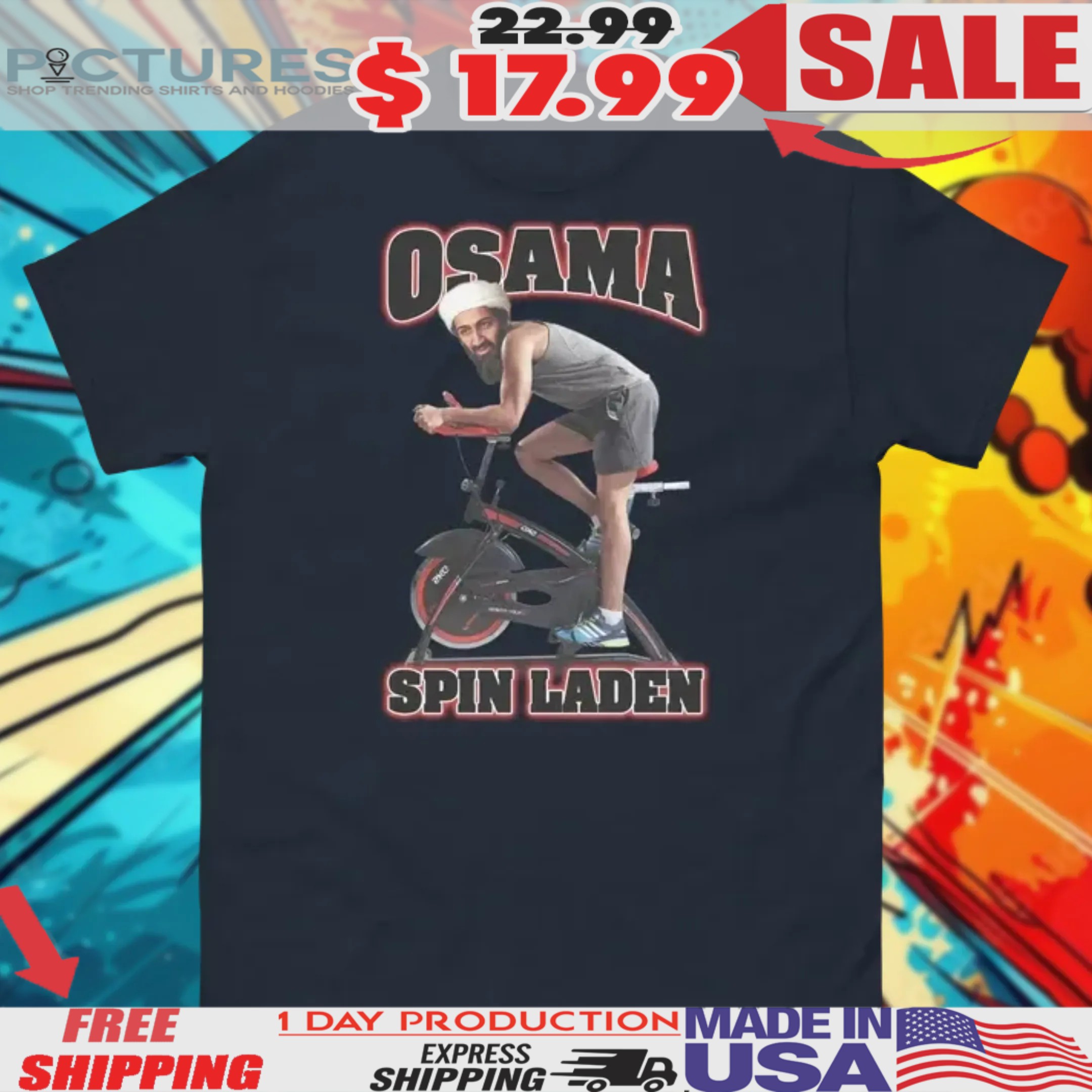 Osama Spin Laden Bike Shirt